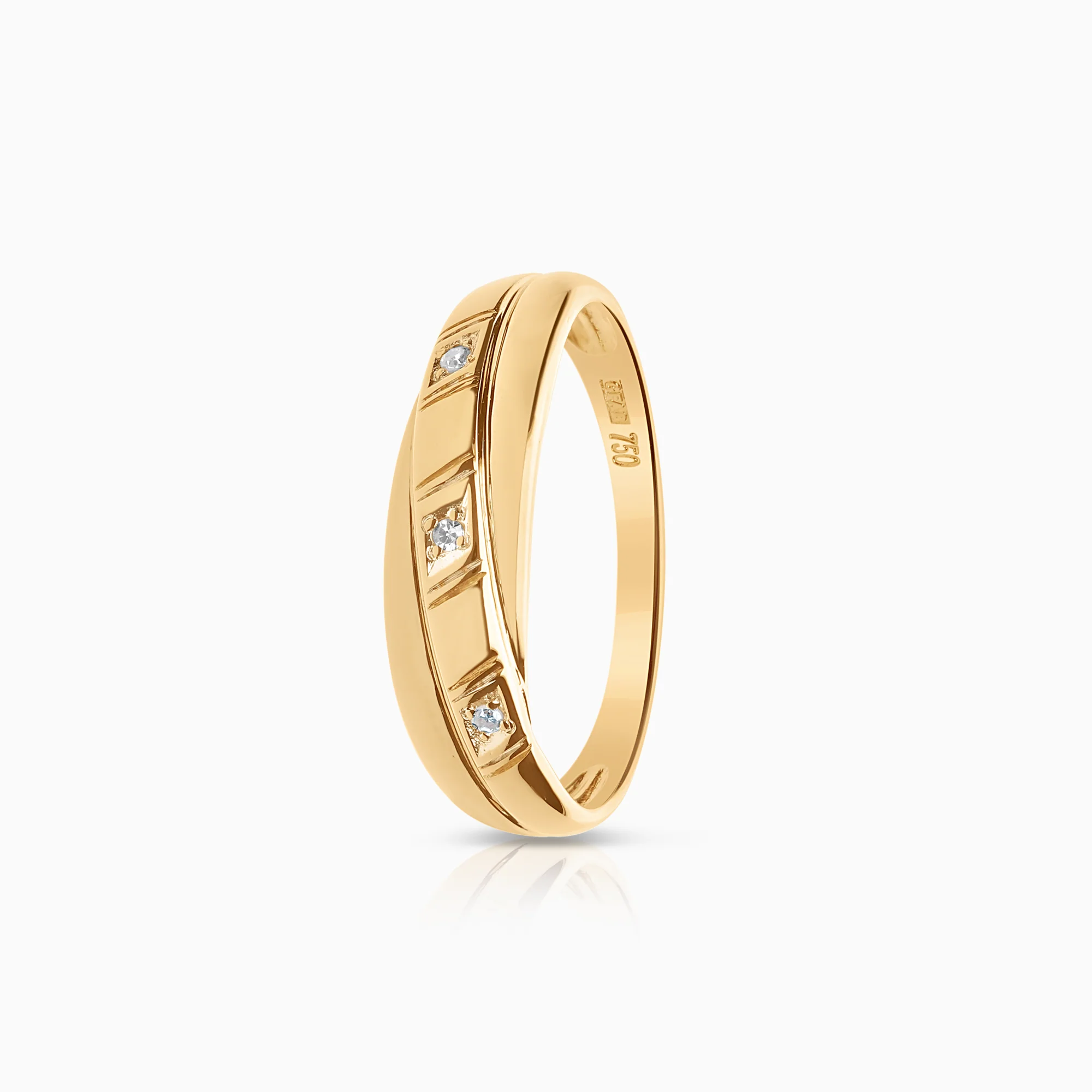 Diamond ring 0.03ct 18K gold