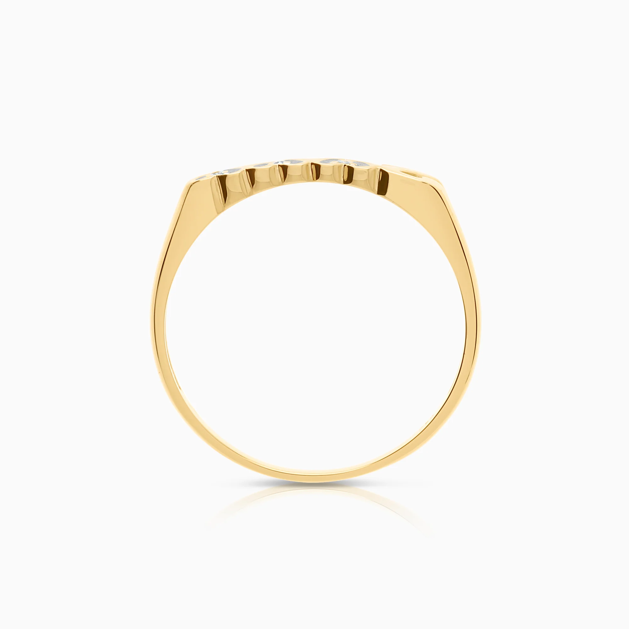 Diamond ring 0.03ct 18K gold - Image 2