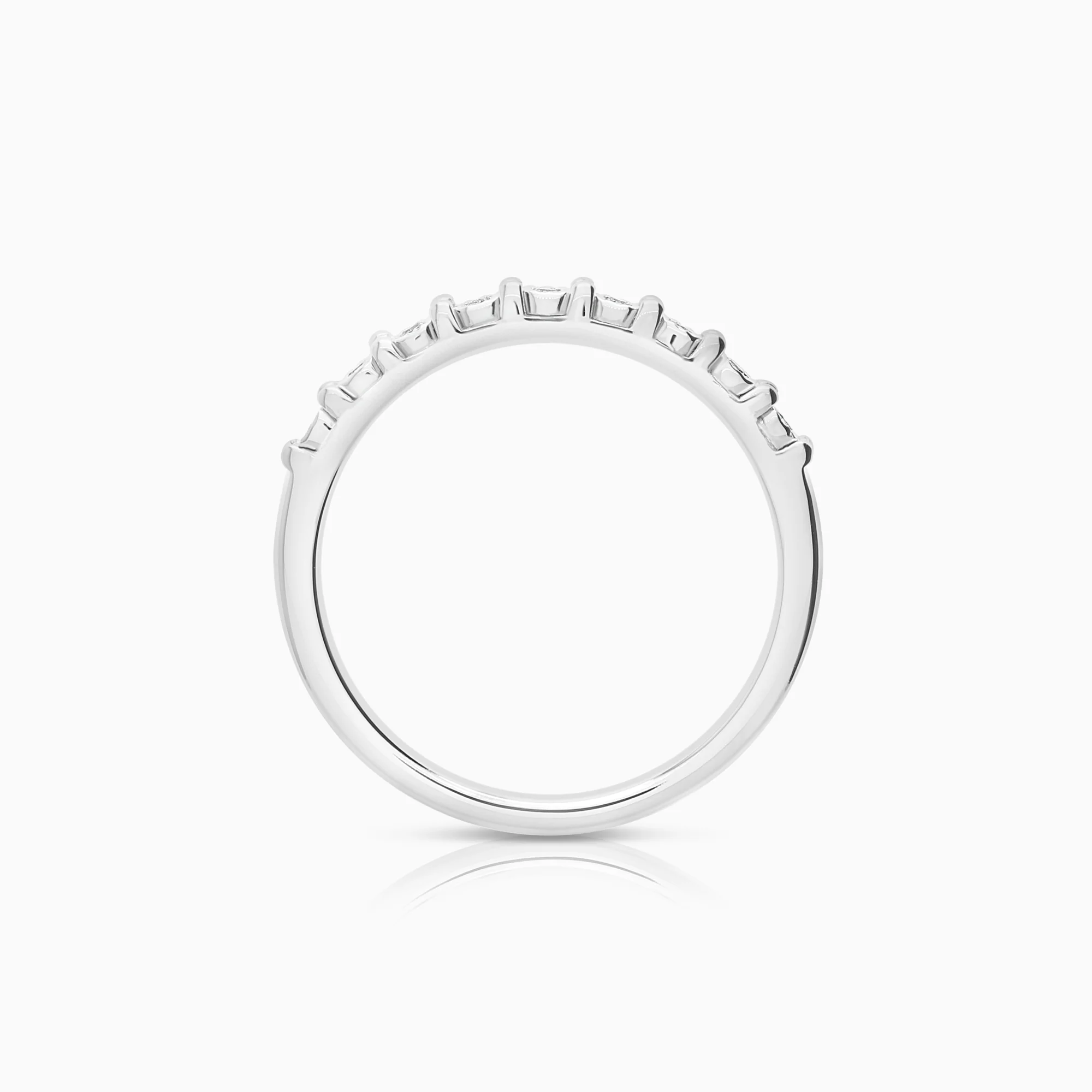 Diamond ring 0.04ct 18K white gold - Image 2