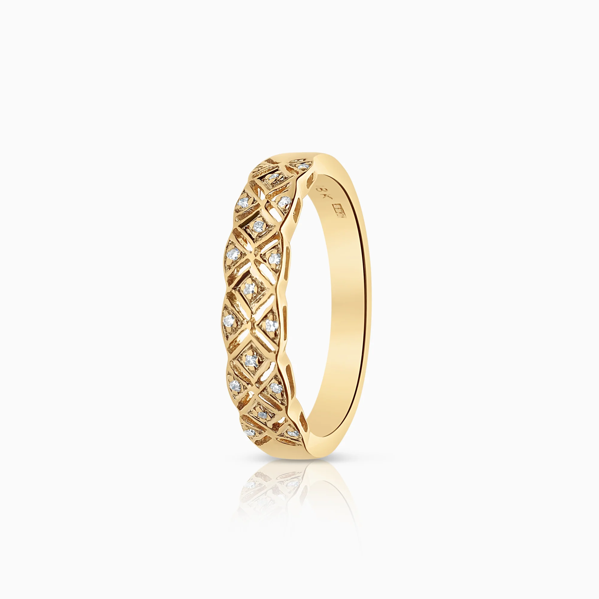 Diamond ring 0.05ct 14K gold
