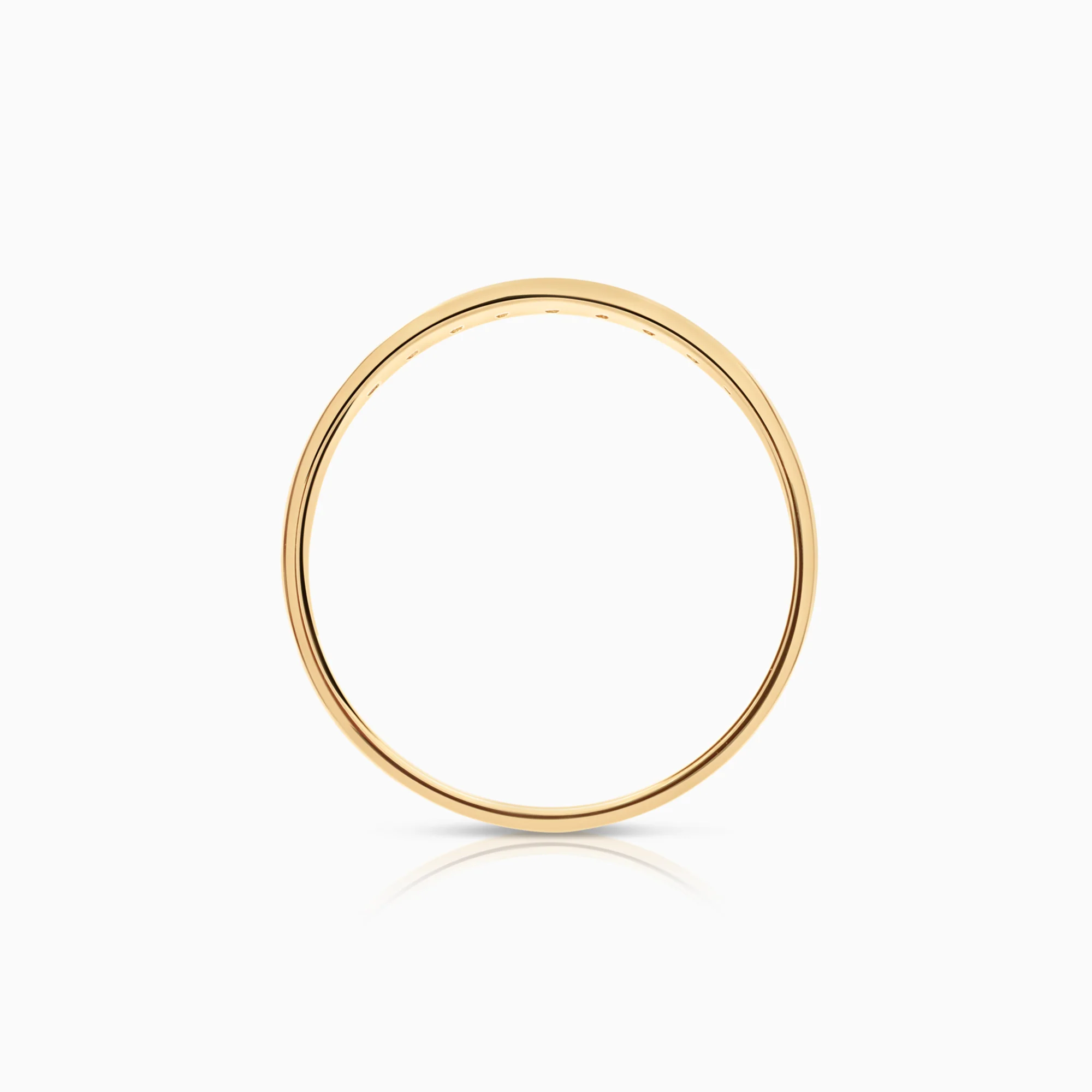 Diamond ring 0.05ct 18K gold - Image 2