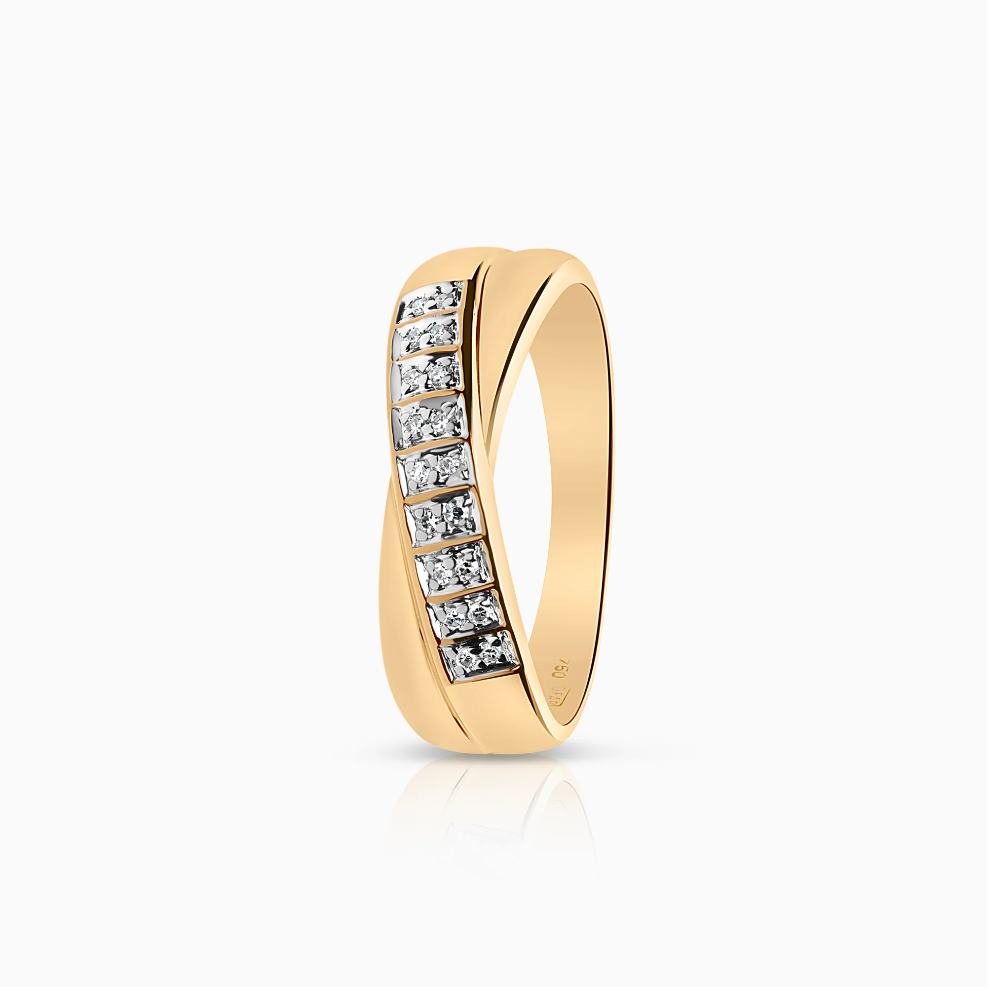 Diamond ring 0.05ct 18K gold