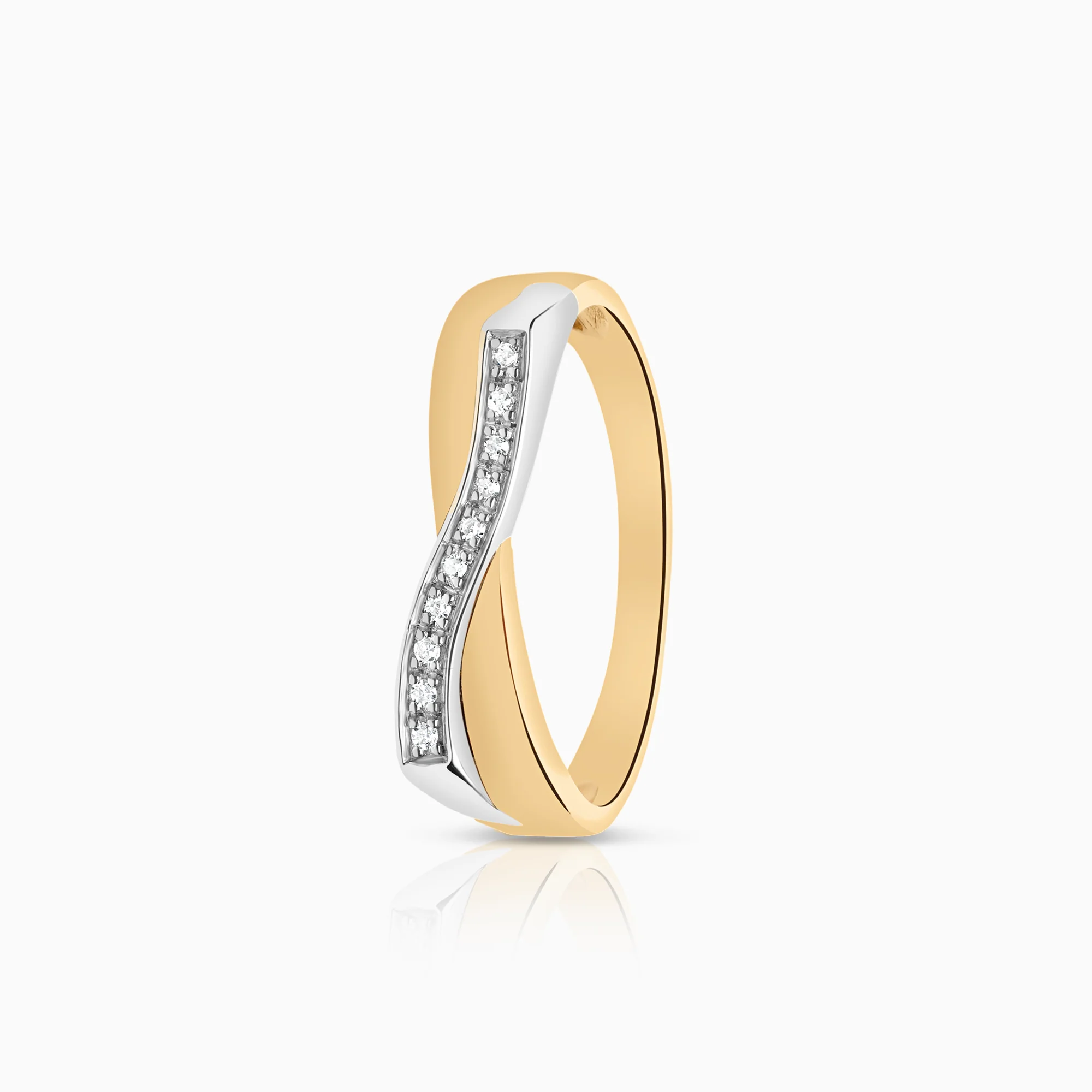 Diamond ring 0.05ct 18K gold