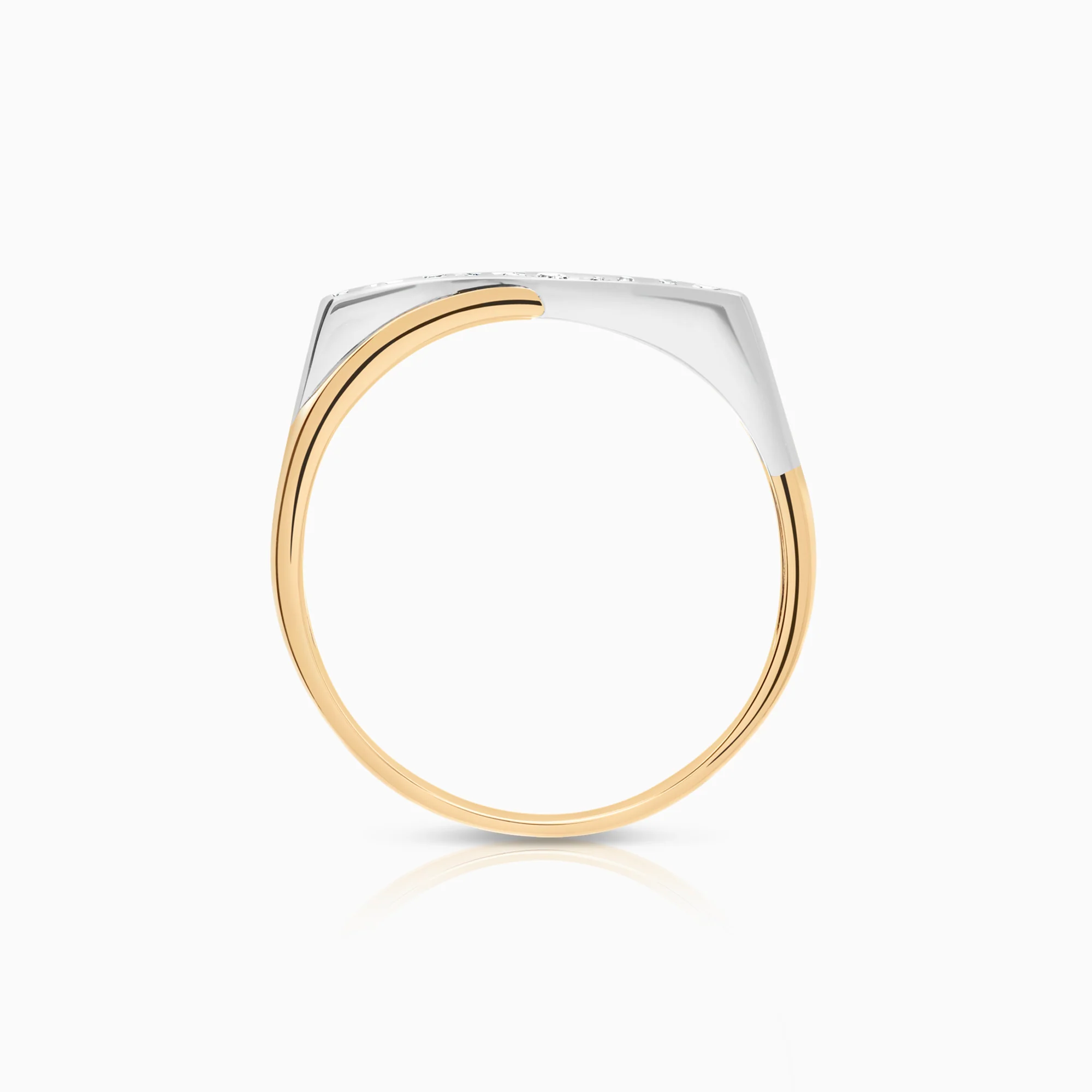 Diamond ring 0.05ct 18K gold - Image 2