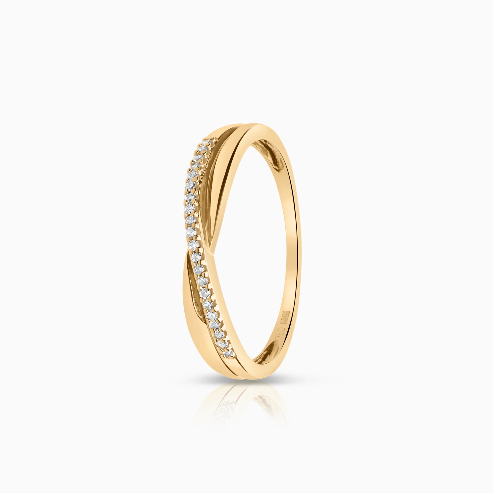 Diamond ring 0.05ct 18K gold