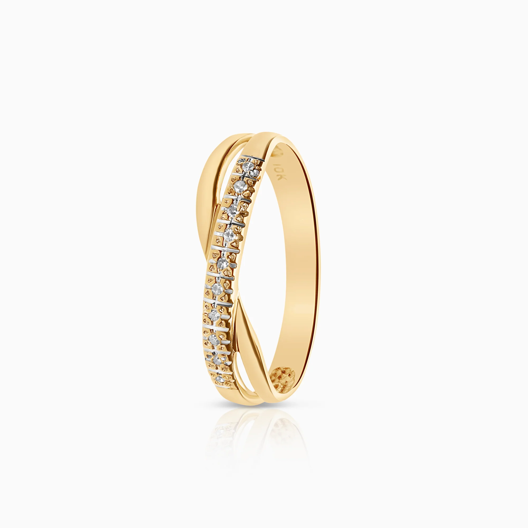 Diamond ring 0.05ct 18K gold