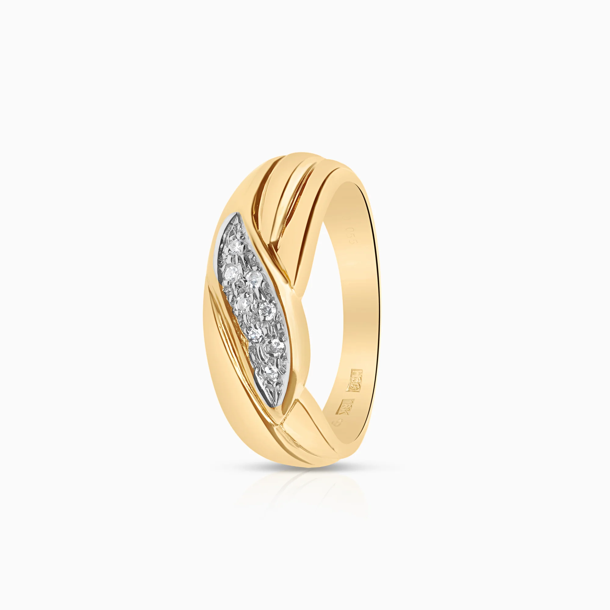 Diamond ring 0.05ct 18K gold