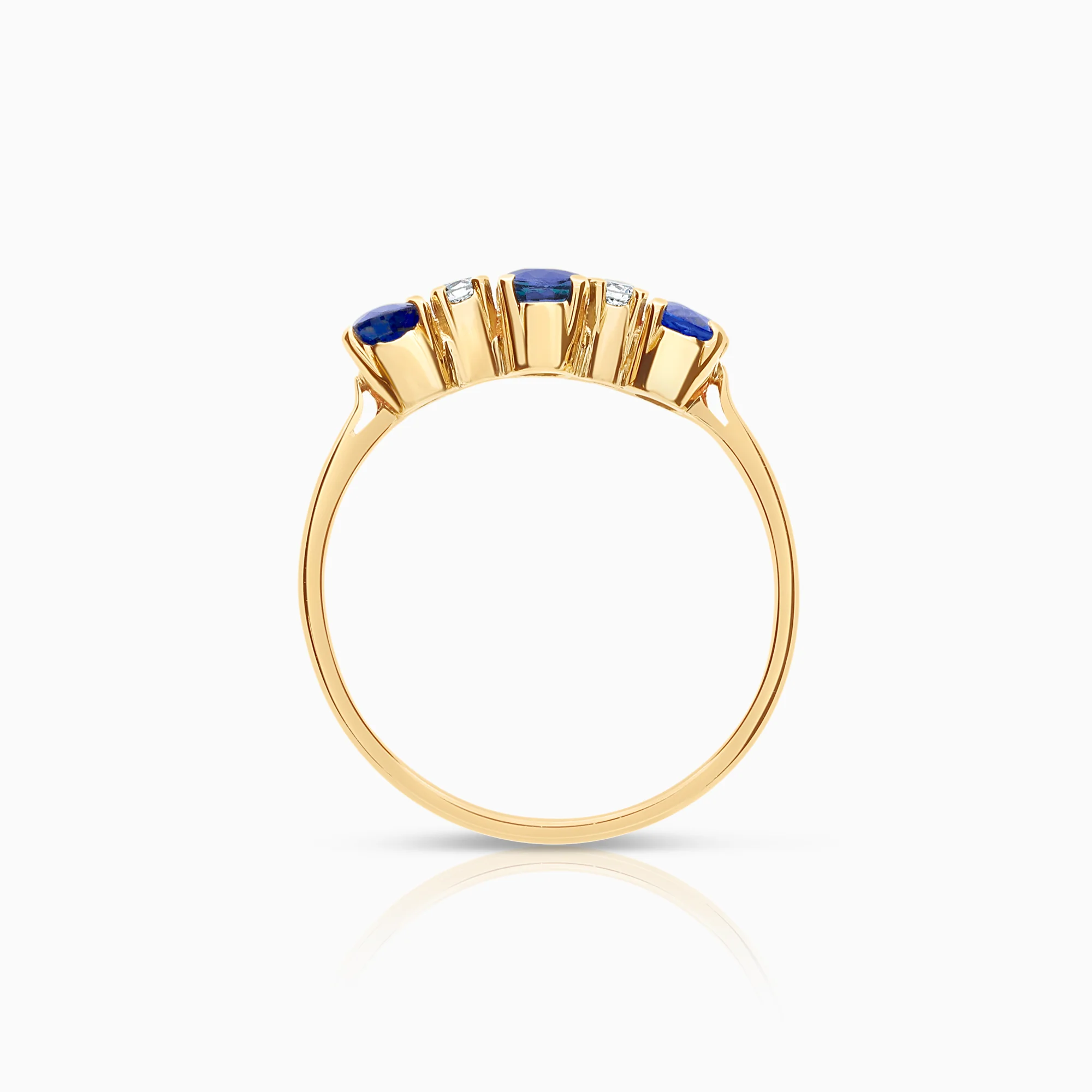 Diamond ring 0.06ct 18K gold - Image 2
