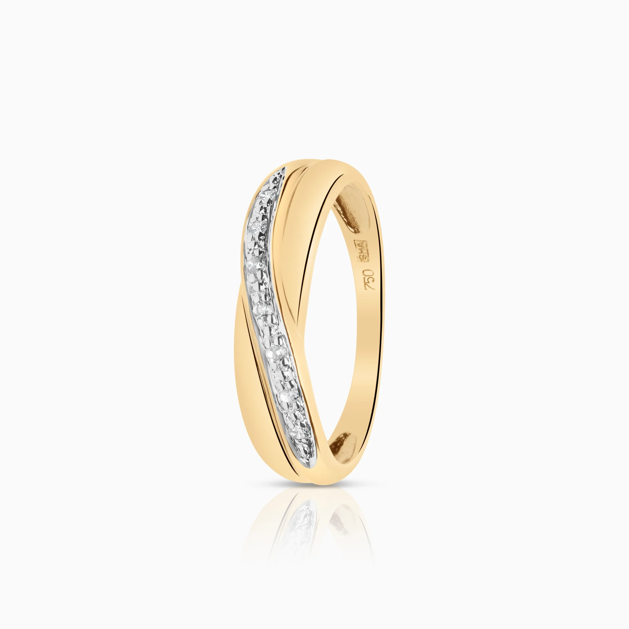 Diamond ring 0.07ct 18K gold