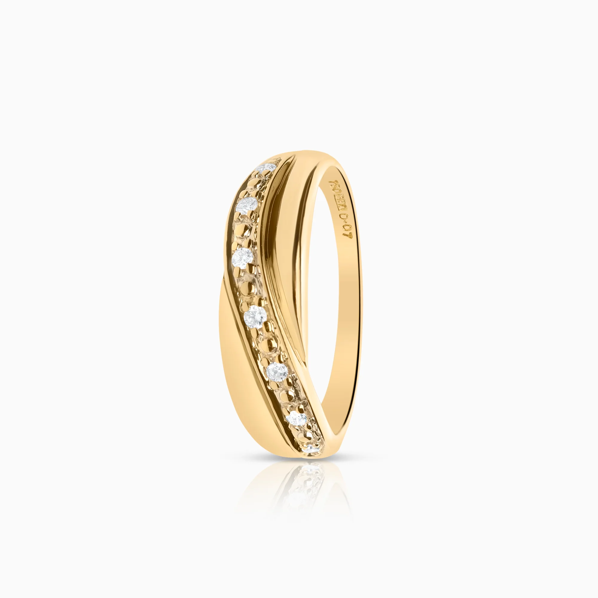 Diamond ring 0.07ct 18K gold