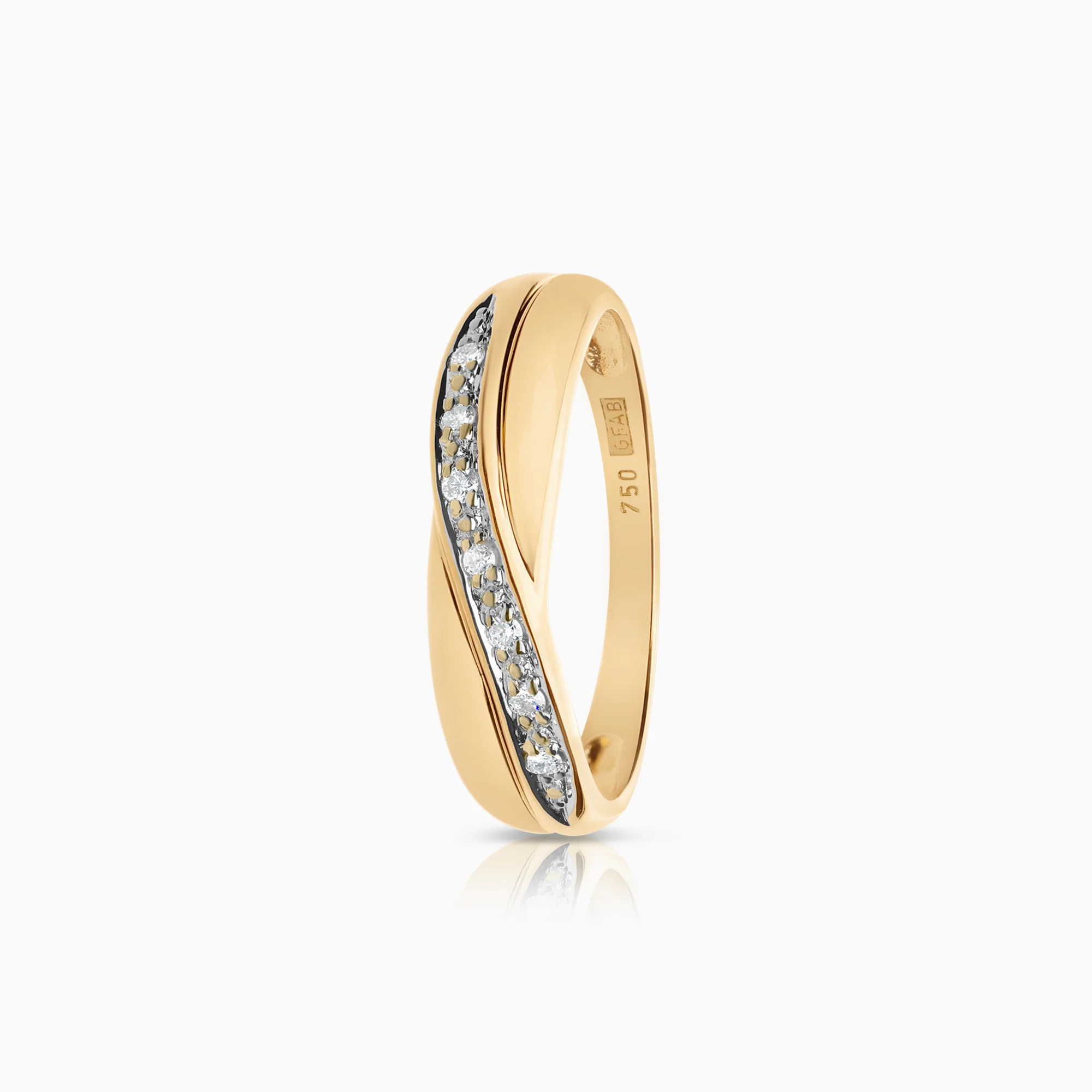Diamond ring 0.07ct 18K gold