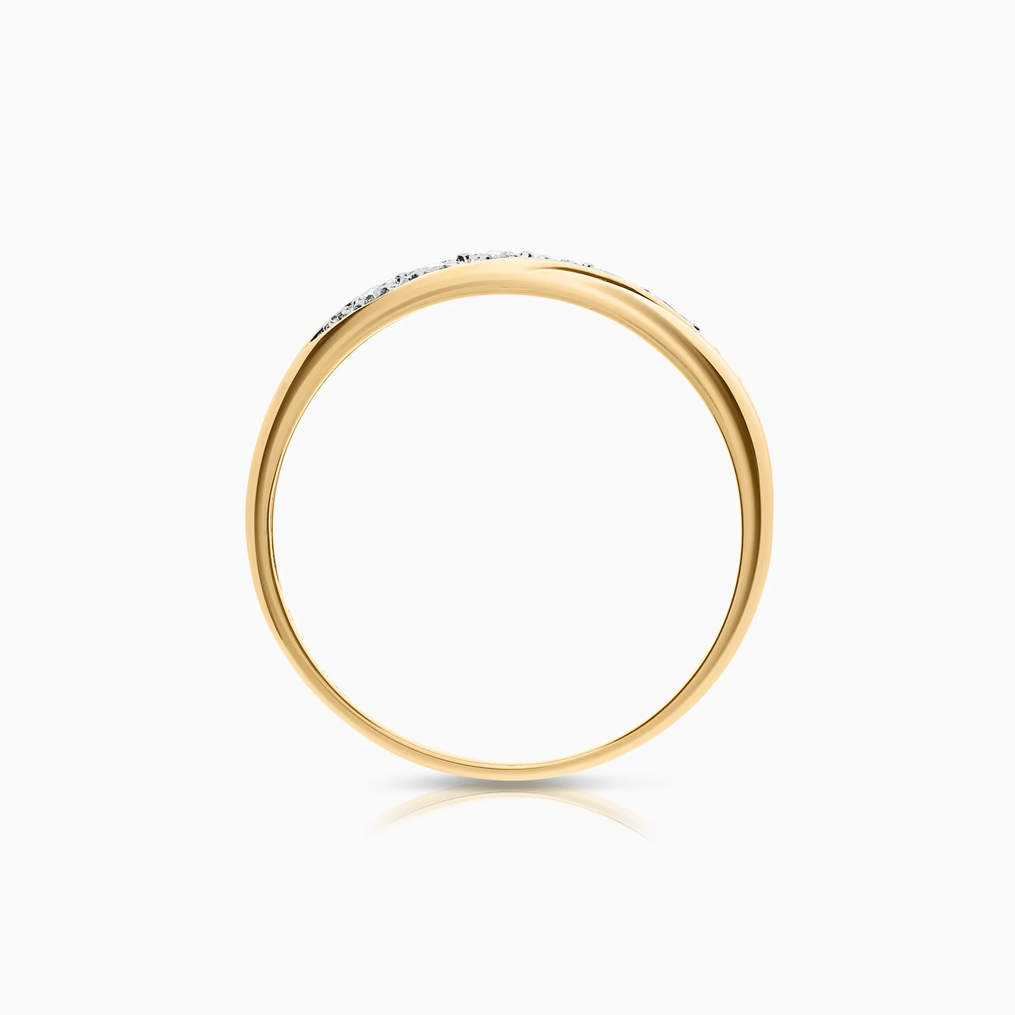 Diamond ring 0.07ct 18K gold - Image 2