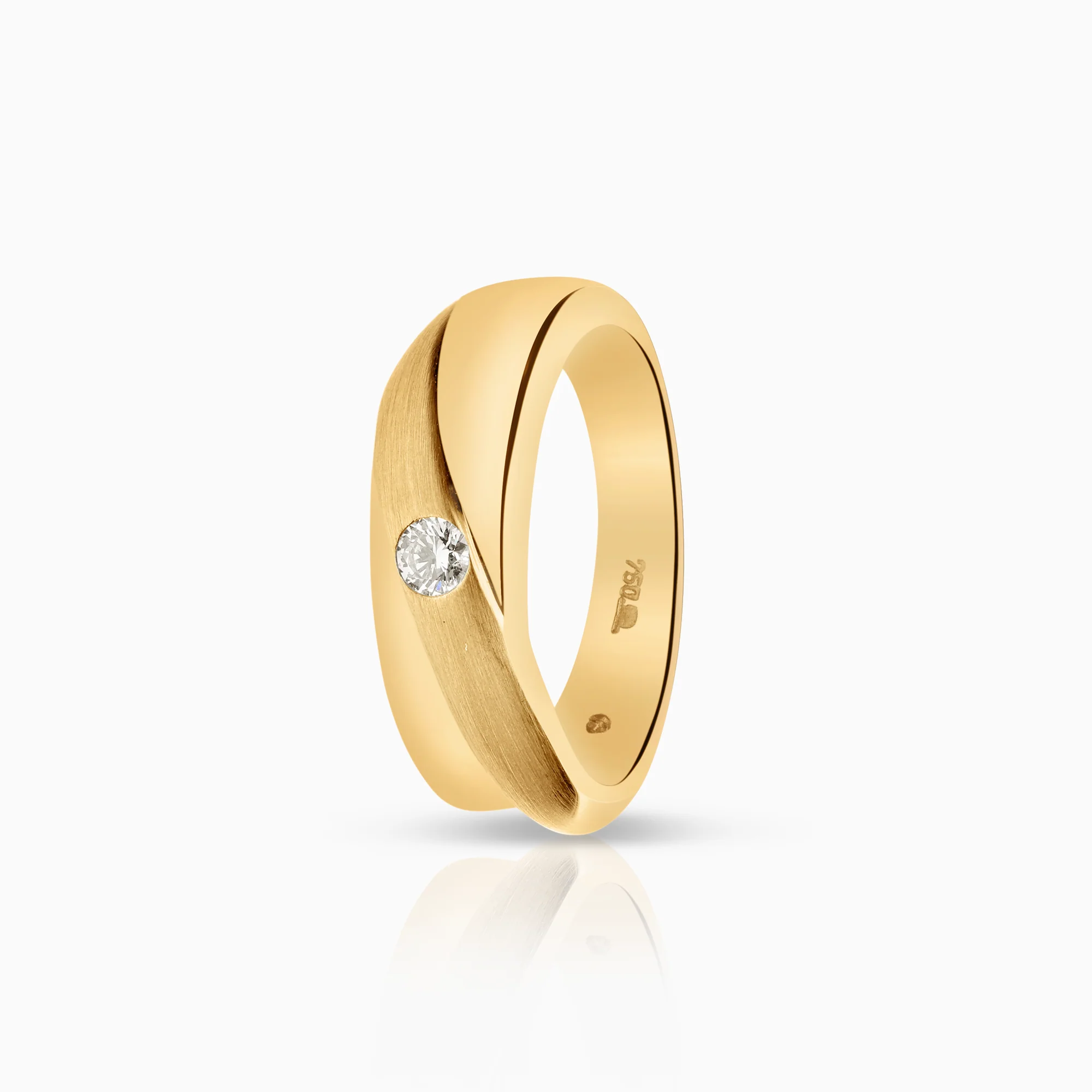 Diamond ring 0.08ct 18K gold