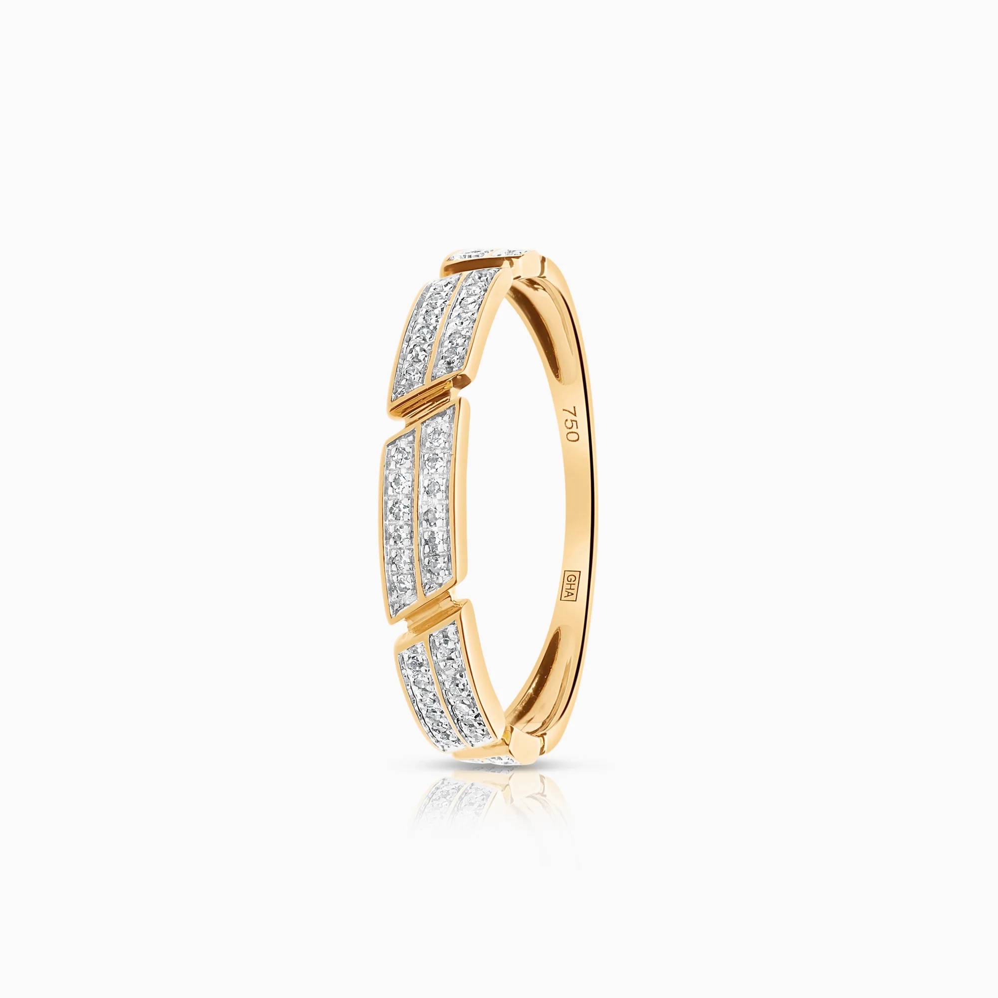 Diamond ring 0.08ct 18K gold