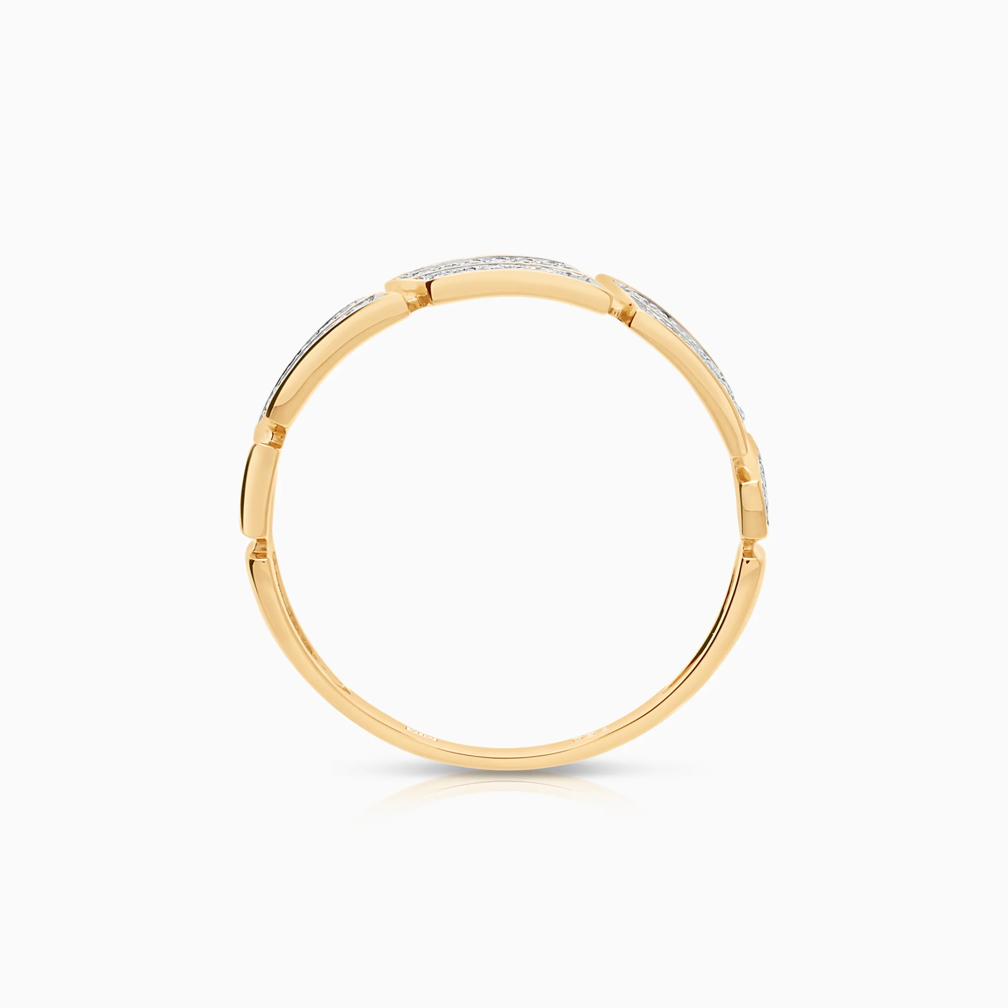 Diamond ring 0.08ct 18K gold - Image 2