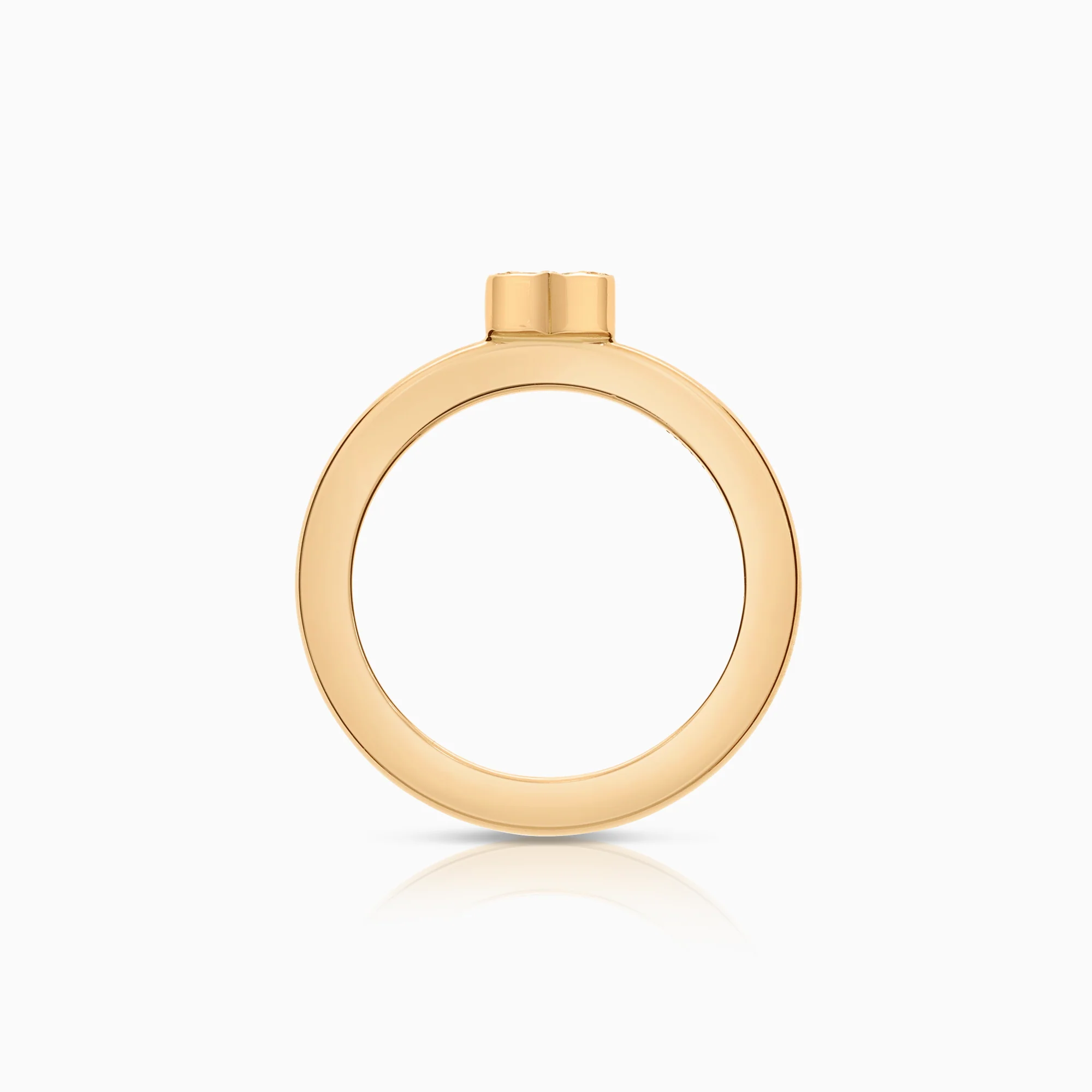 Diamond ring 0.08ct 18K gold - Image 2