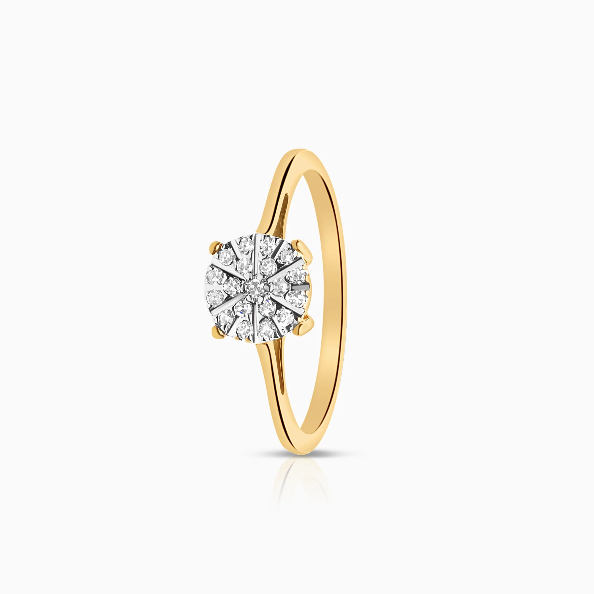 Diamond ring 0.09ct 18K gold