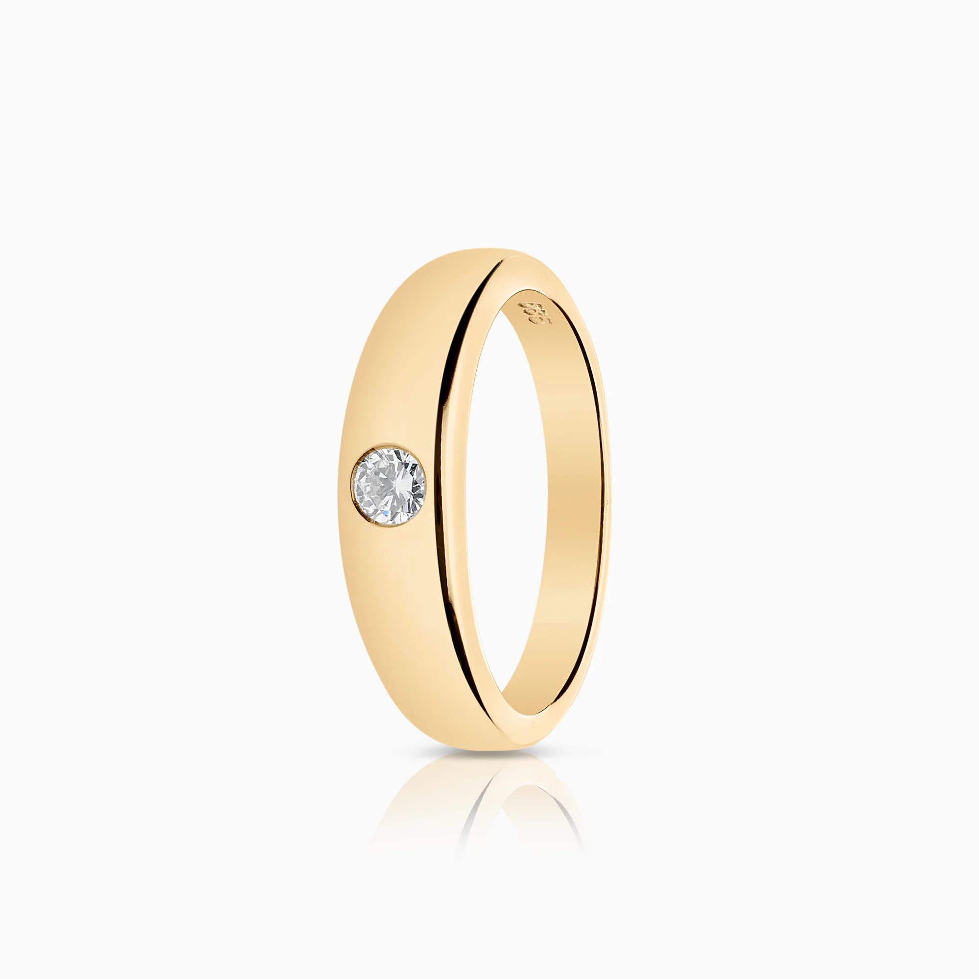 Diamond ring 0.10ct 14K gold