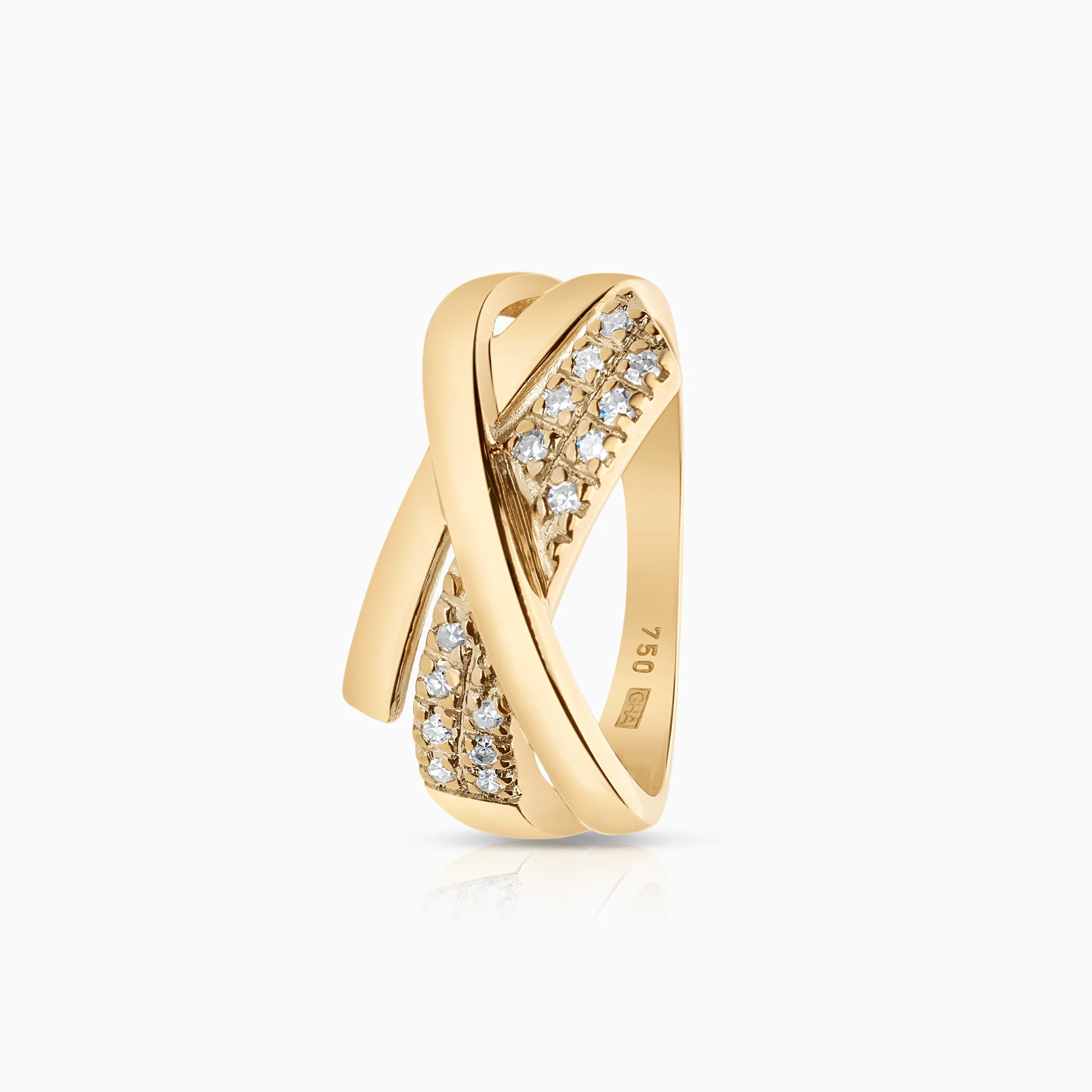 Diamond ring 0.10ct 18K gold