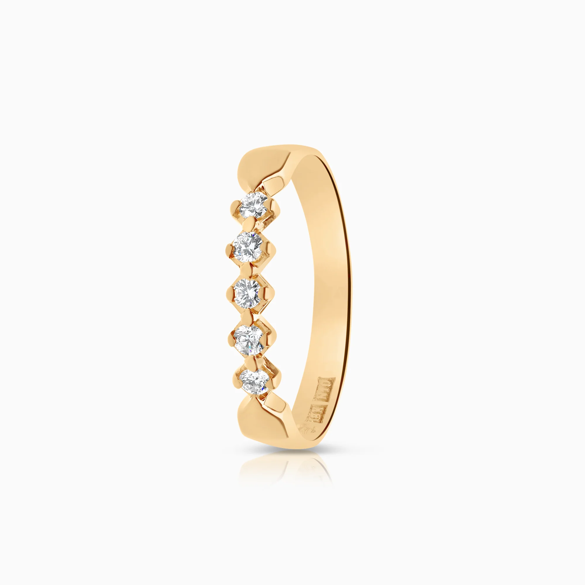Diamond ring 0.10ct 18K gold