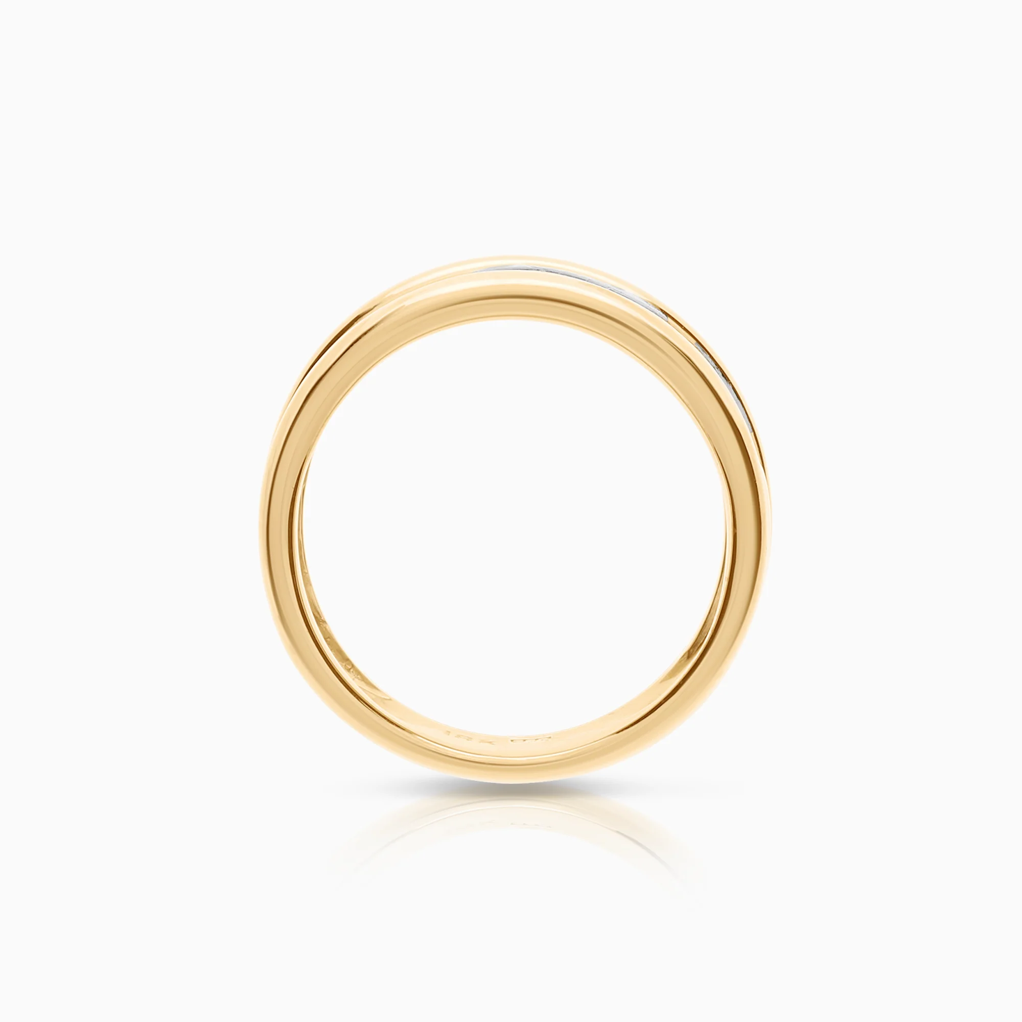 Diamond ring 0.10ct 18K gold - Image 2