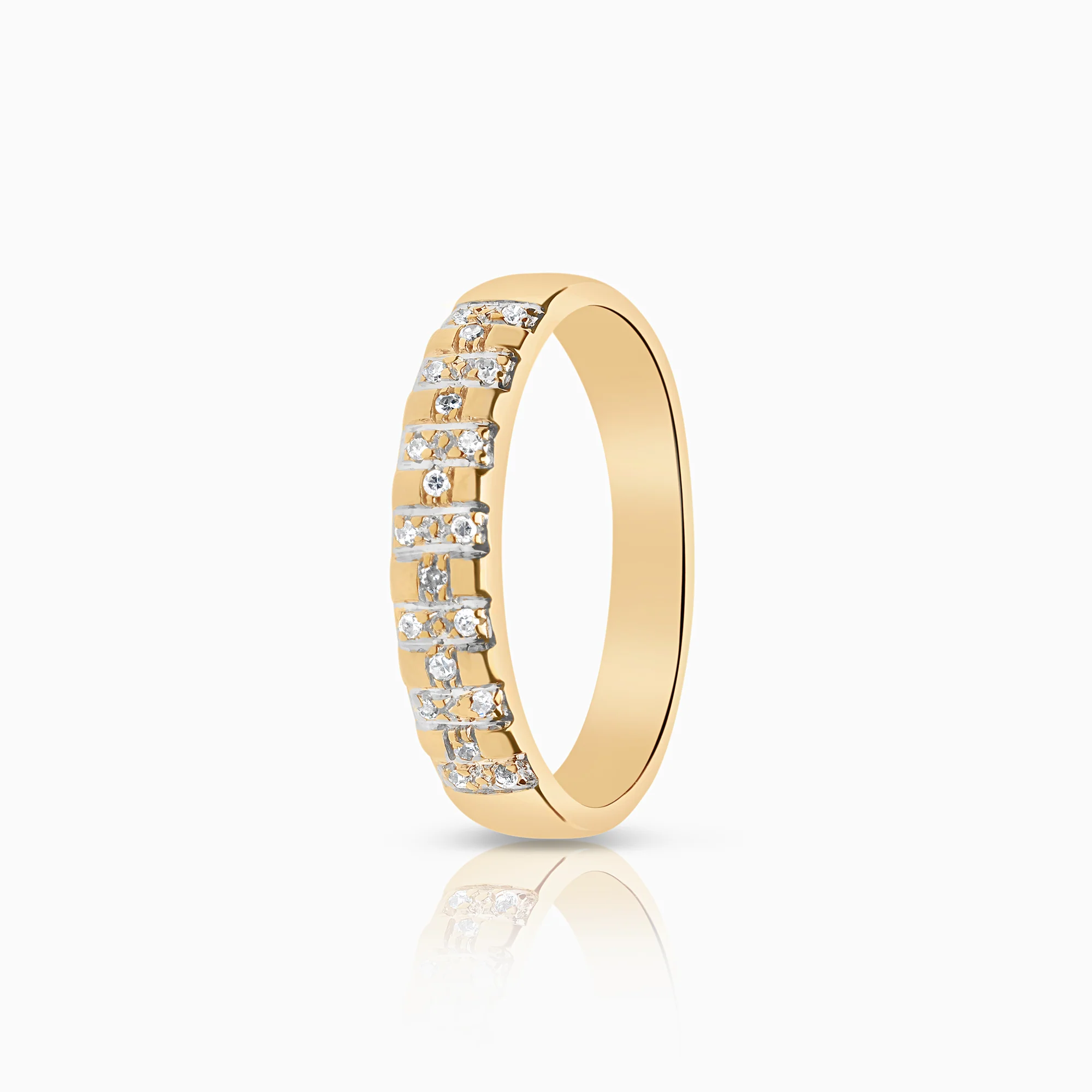 Diamond ring 0.10ct 18K gold