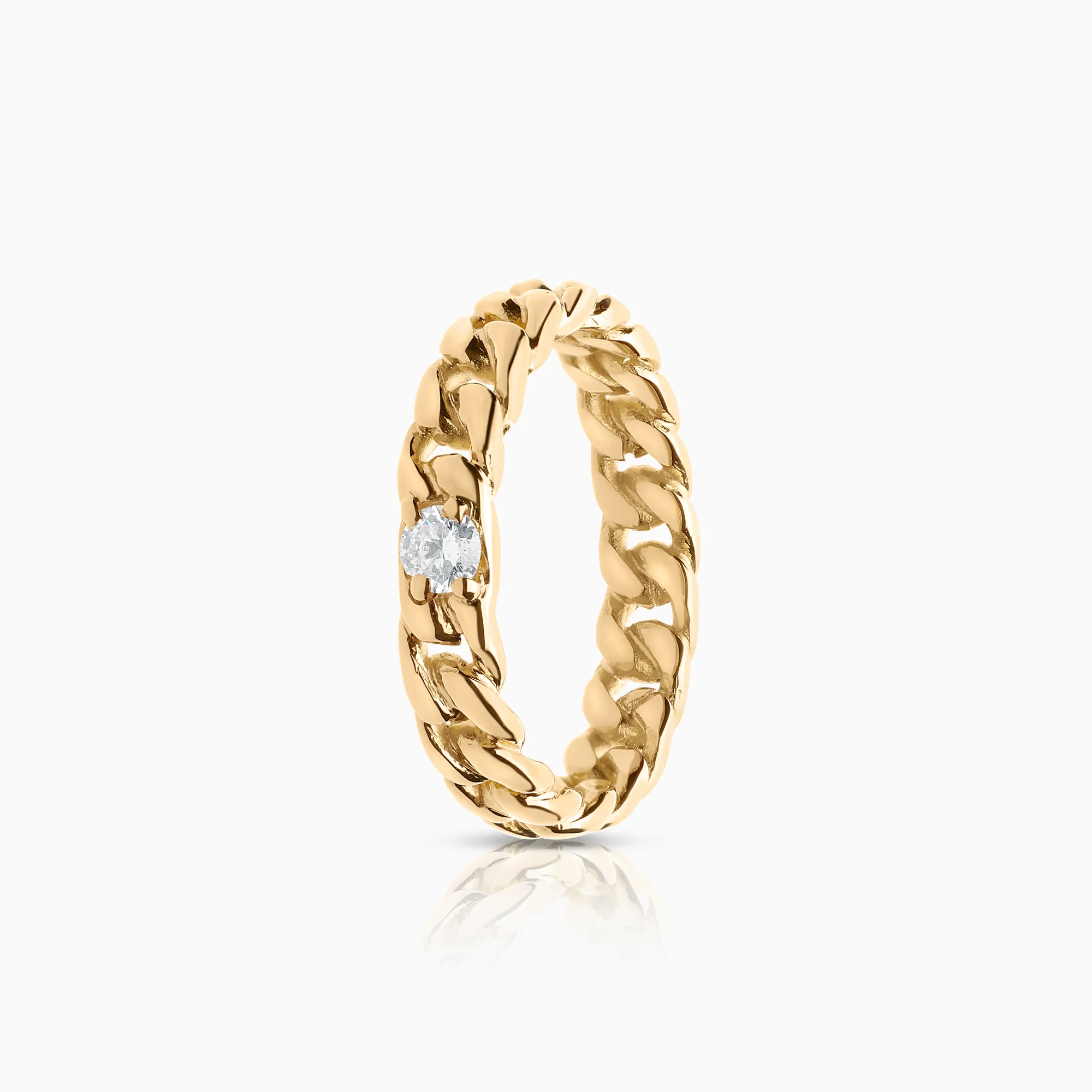 Diamond ring 0.10ct 18K gold