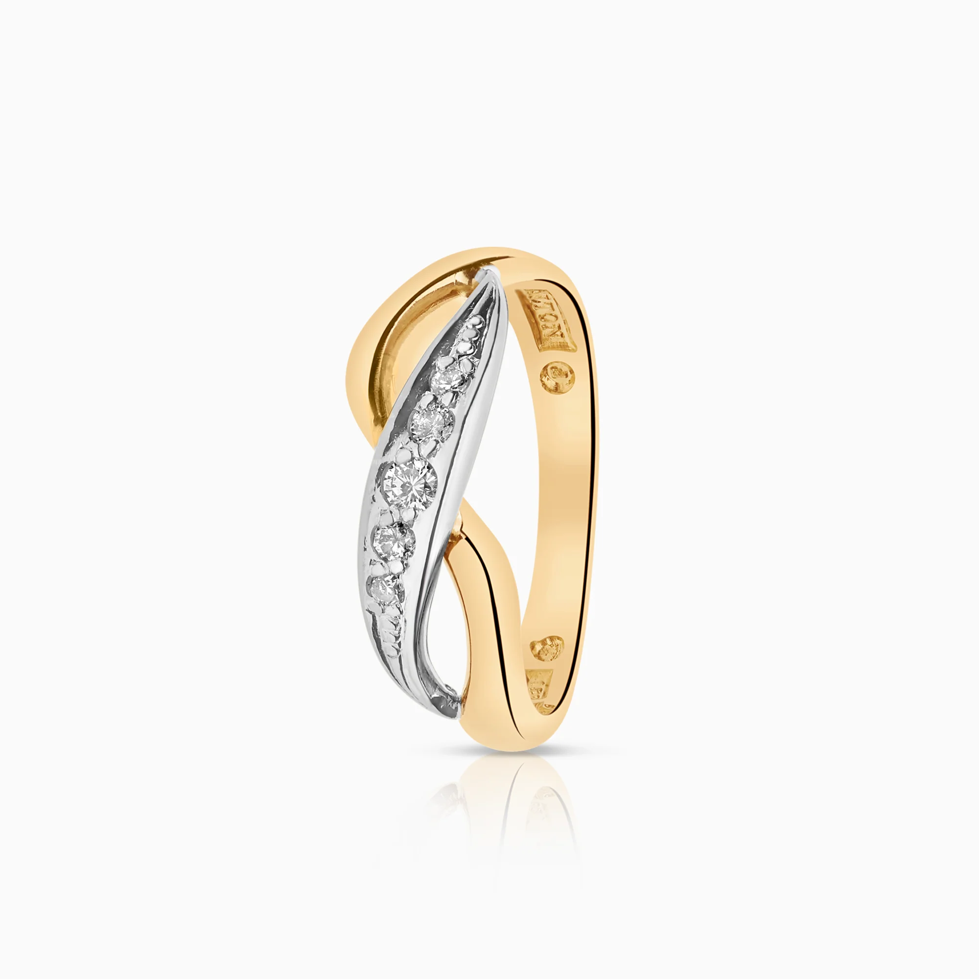 Diamond ring 0.10ct 18K gold