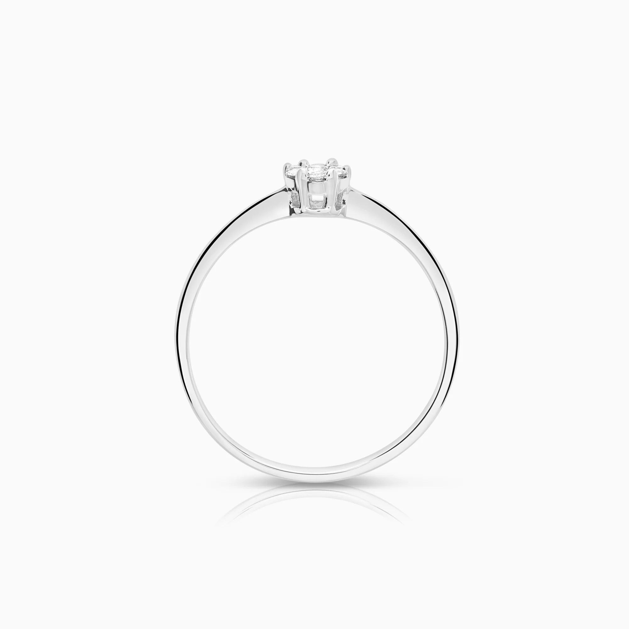 Diamond Ring 0.11ct 18K white gold - Image 2