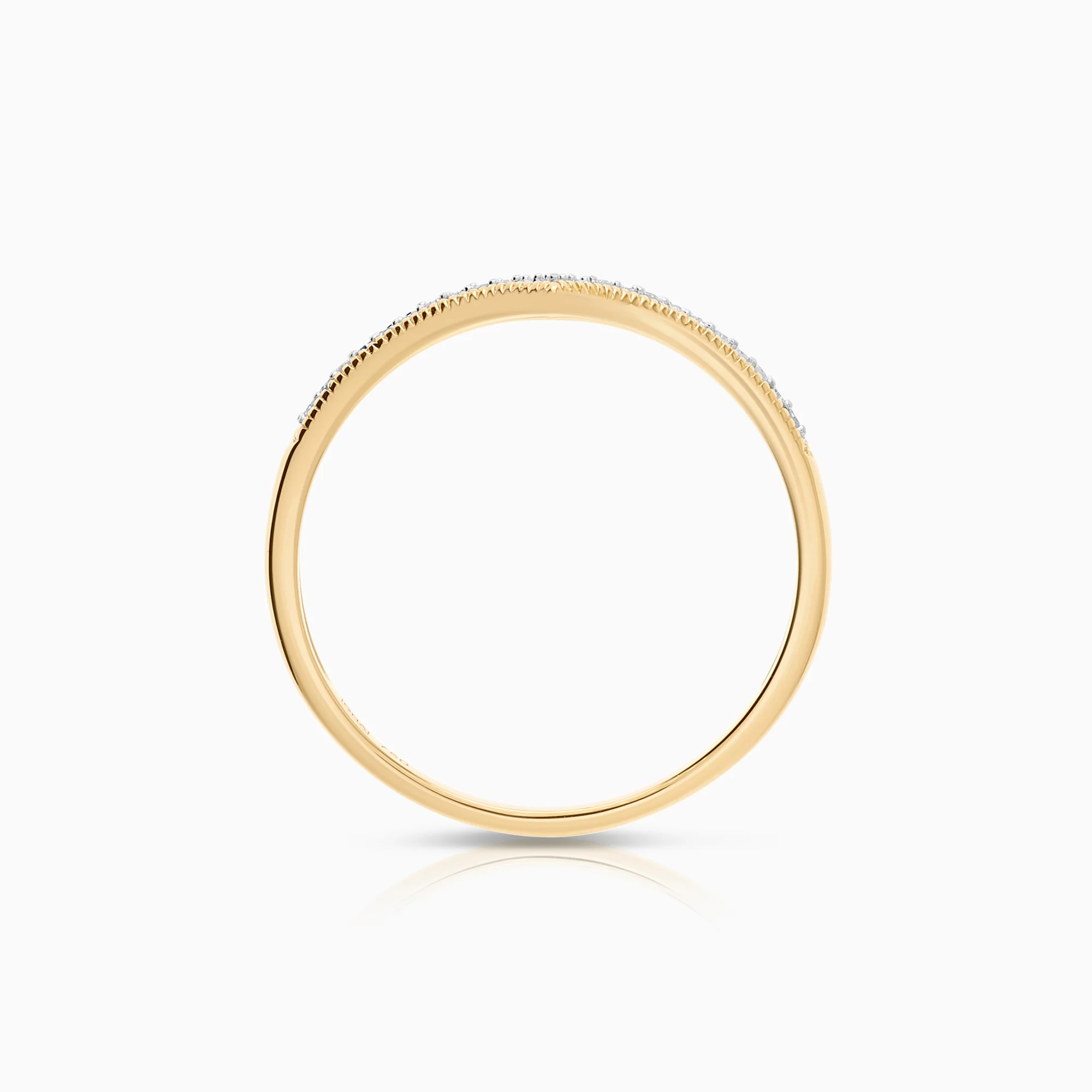 Diamond ring 0.12ct 18K gold - Image 2