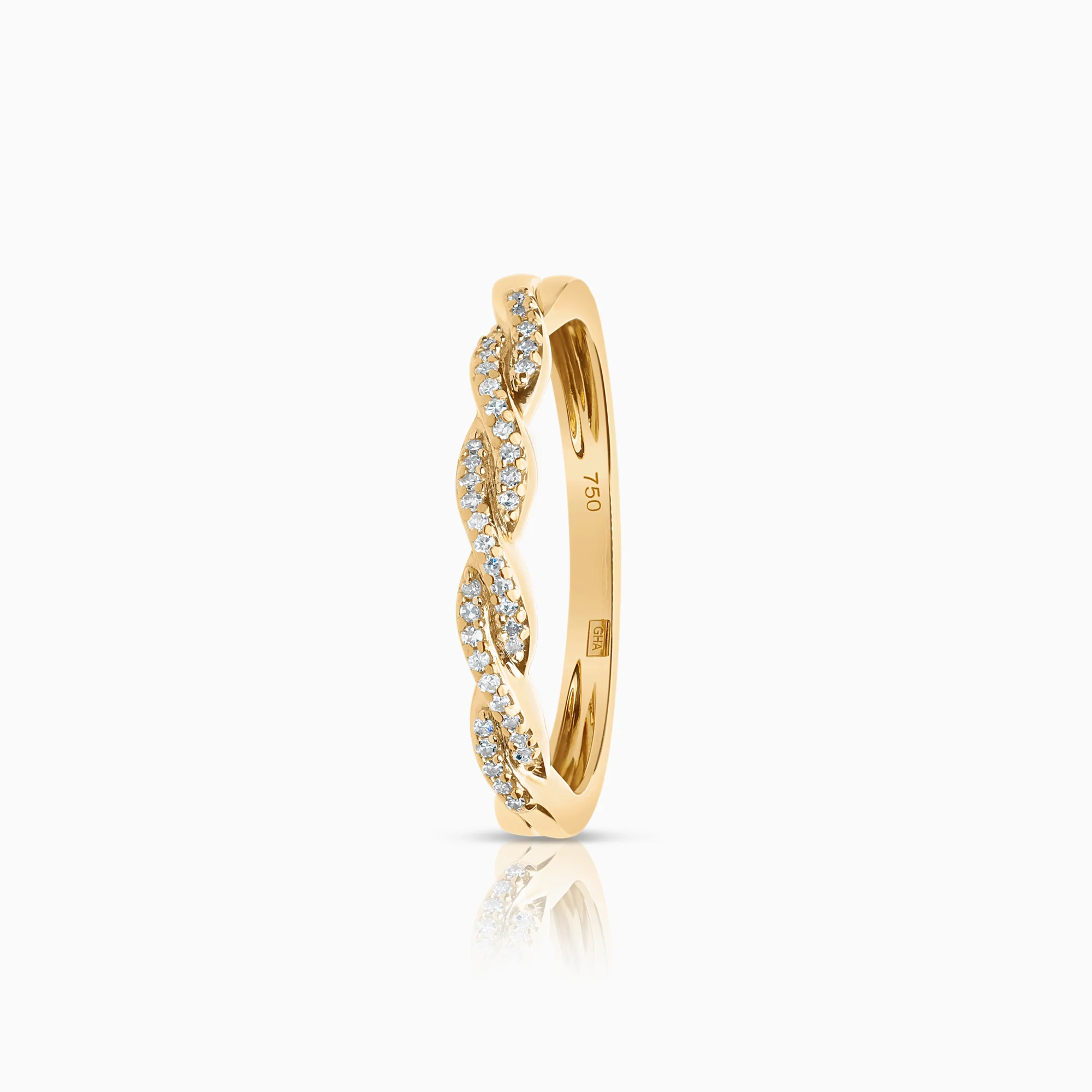 Diamond ring 0.12ct 18K gold