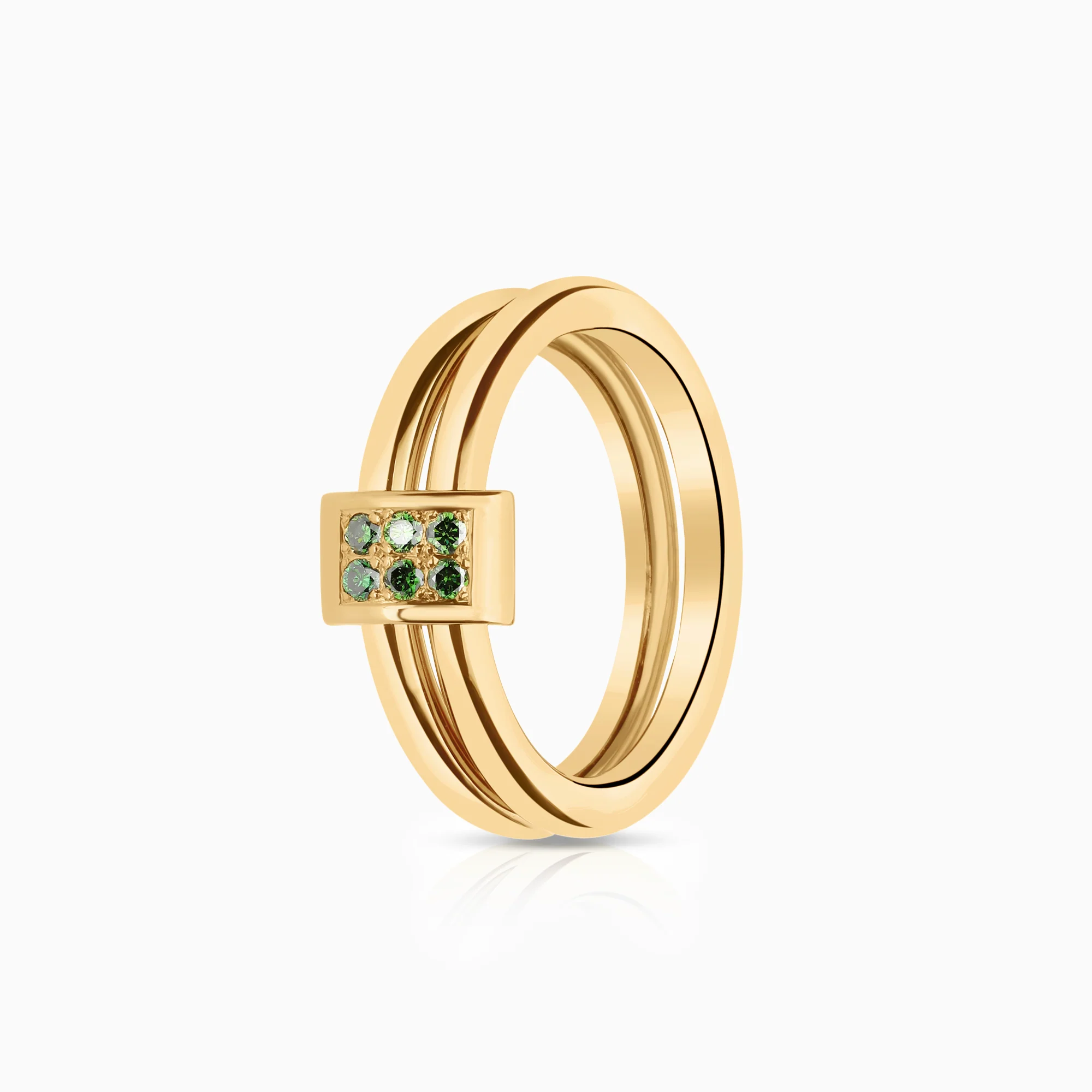 Diamond ring 0.12ct 18K gold