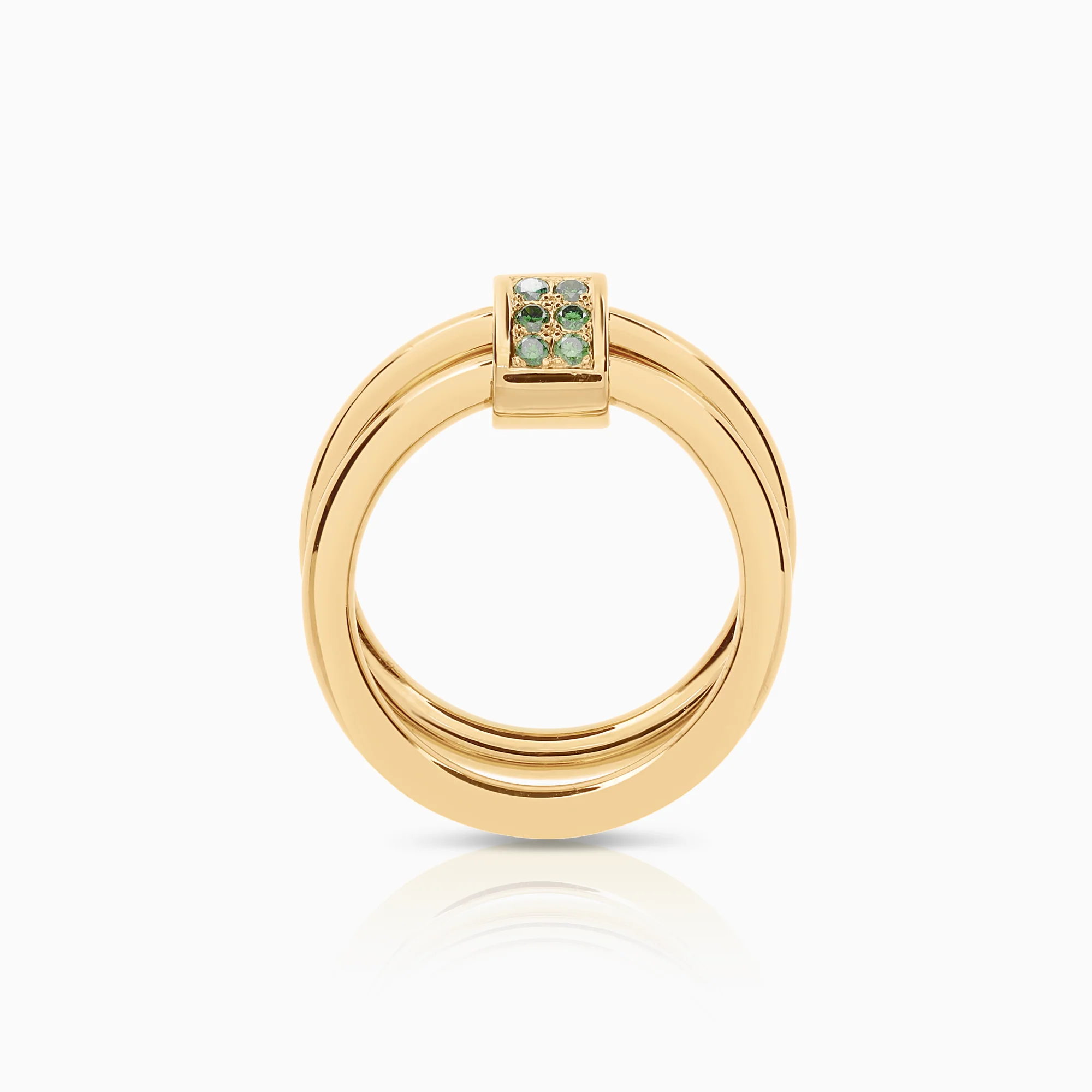 Diamond ring 0.12ct 18K gold - Image 2