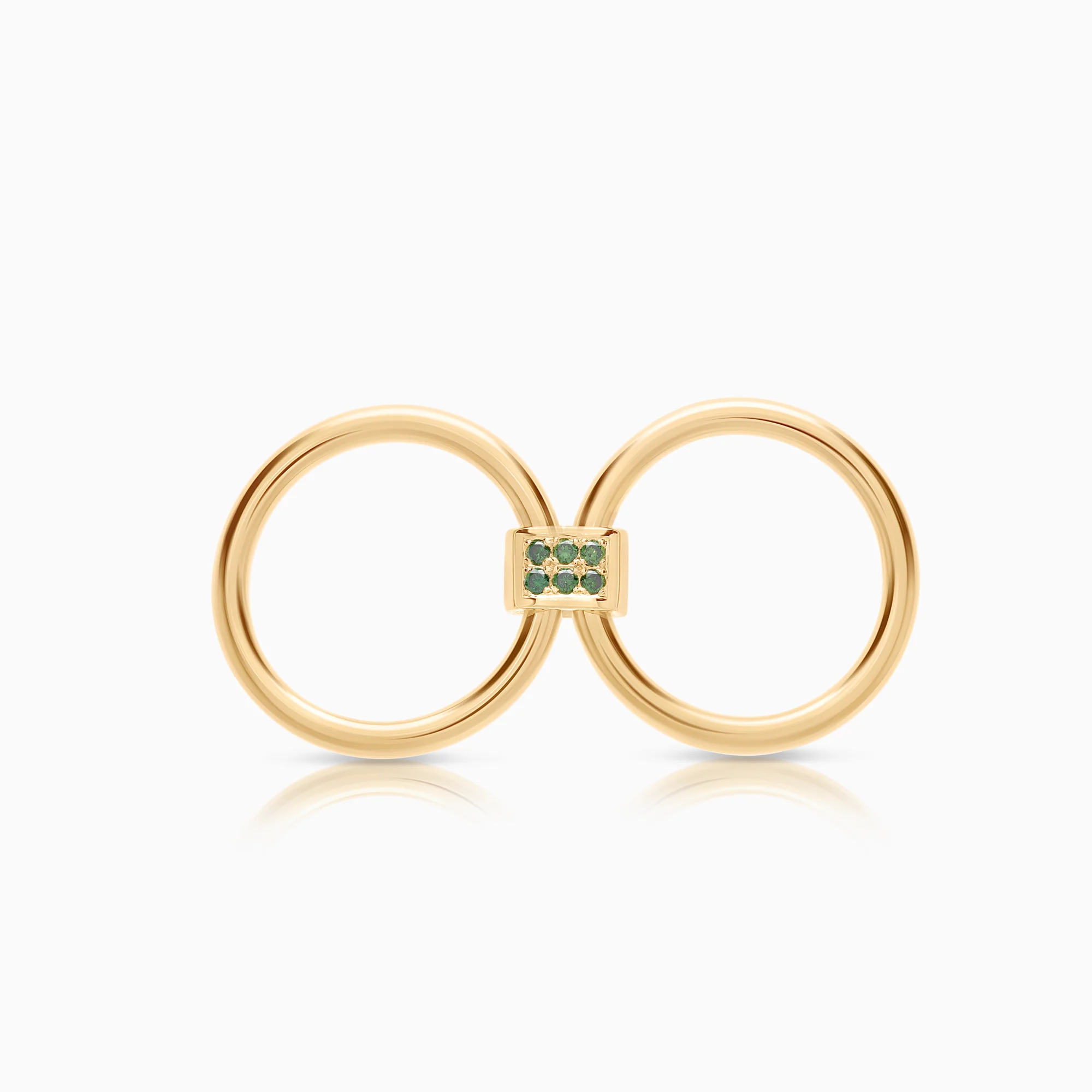 Diamond ring 0.12ct 18K gold - Image 3