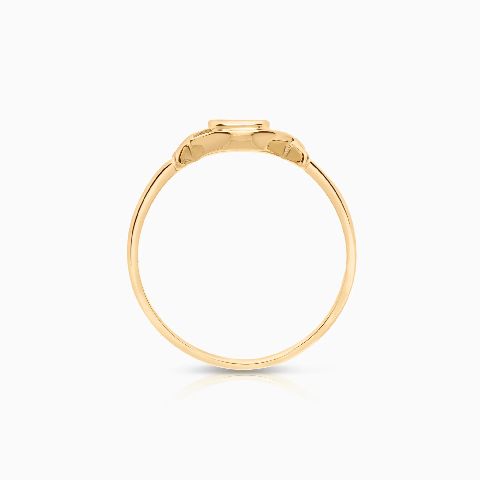 Diamond ring 0.12ct 18K gold - Image 2