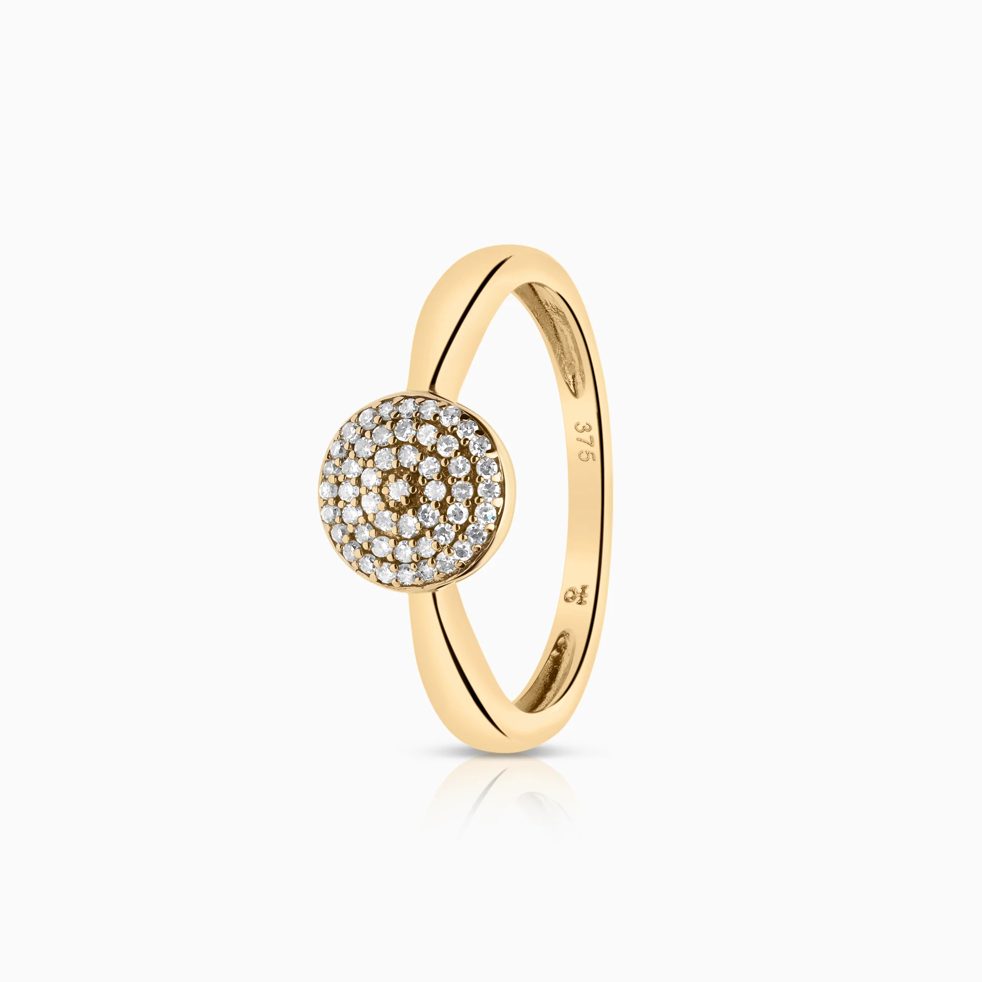 Diamond ring 0.12ct 9K gold