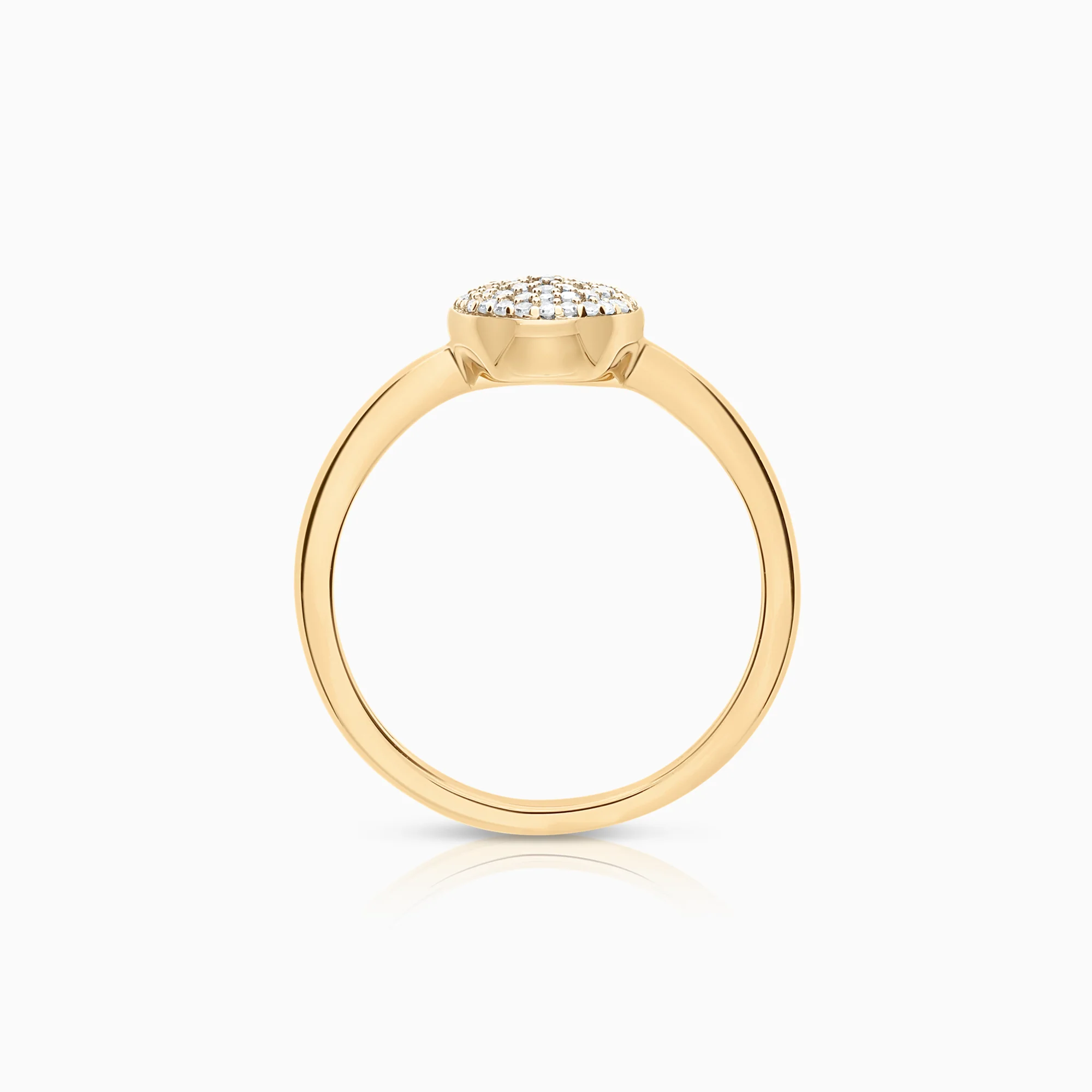 Diamond ring 0.12ct 9K gold - Image 2