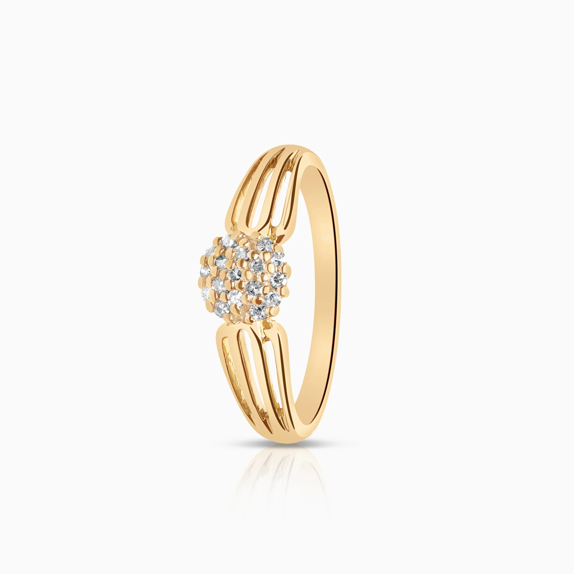 Diamond ring 0.13ct 18K gold
