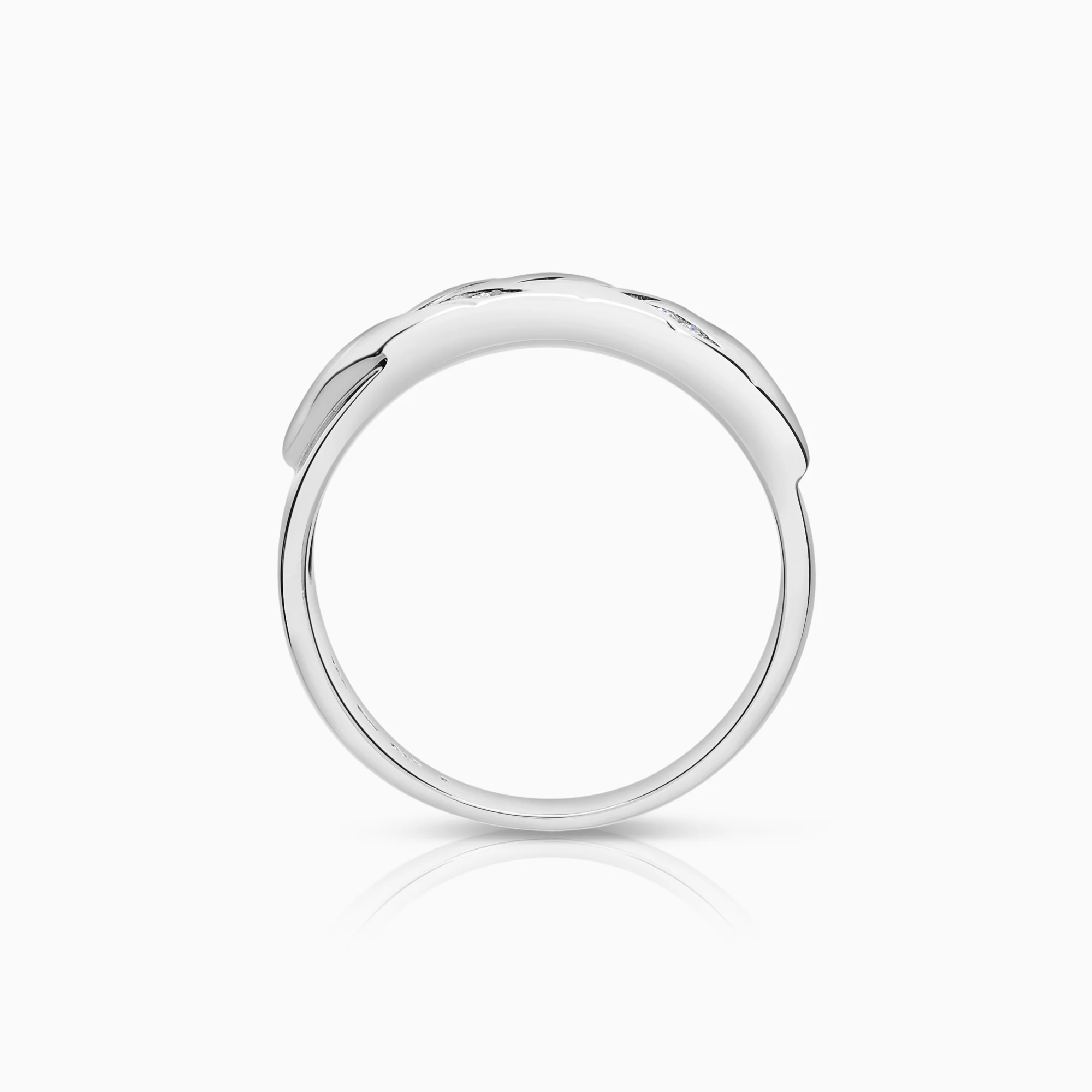 Diamond ring 0.13ct 18K white gold - Image 2