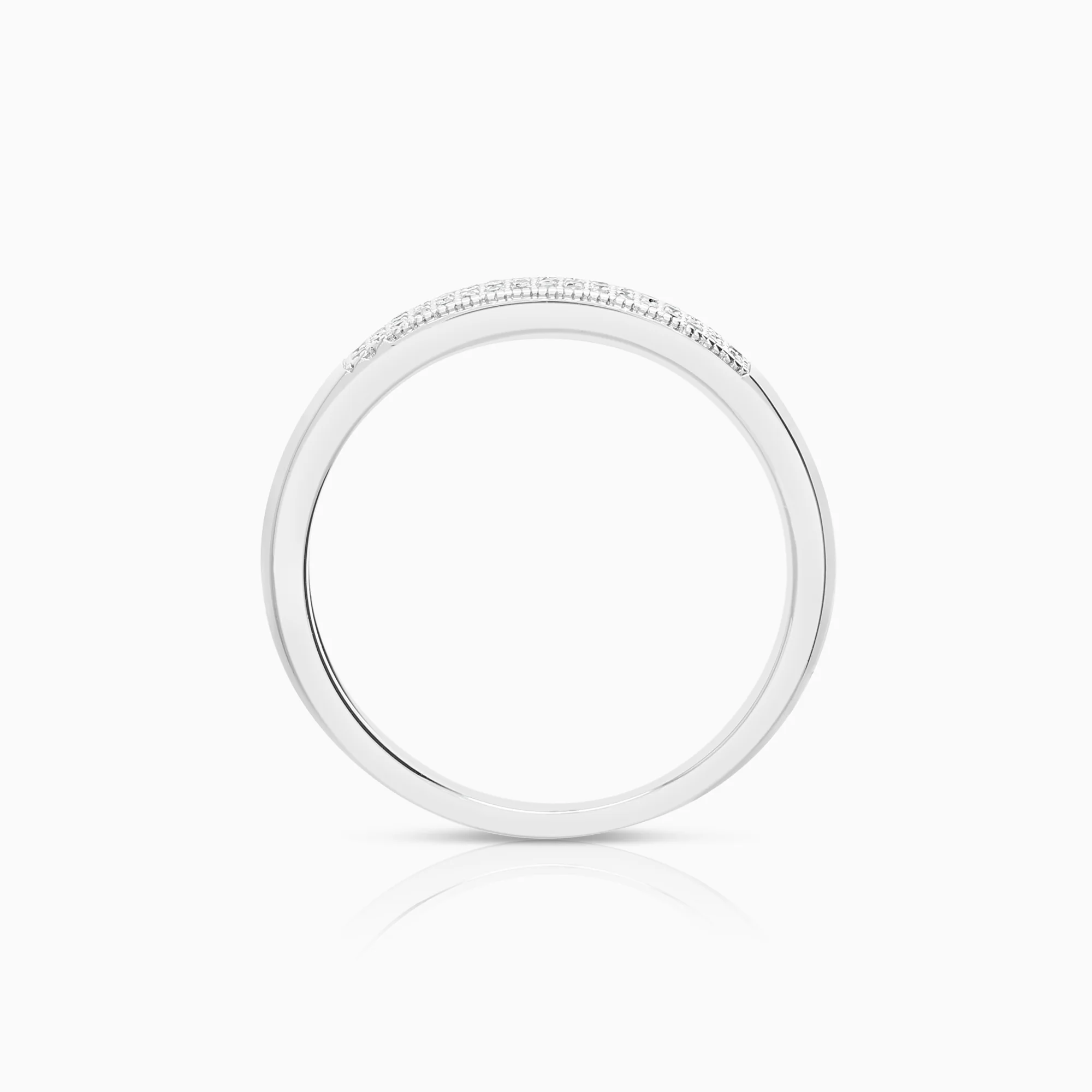 Diamond ring 0.13ct 18K white gold - Image 2