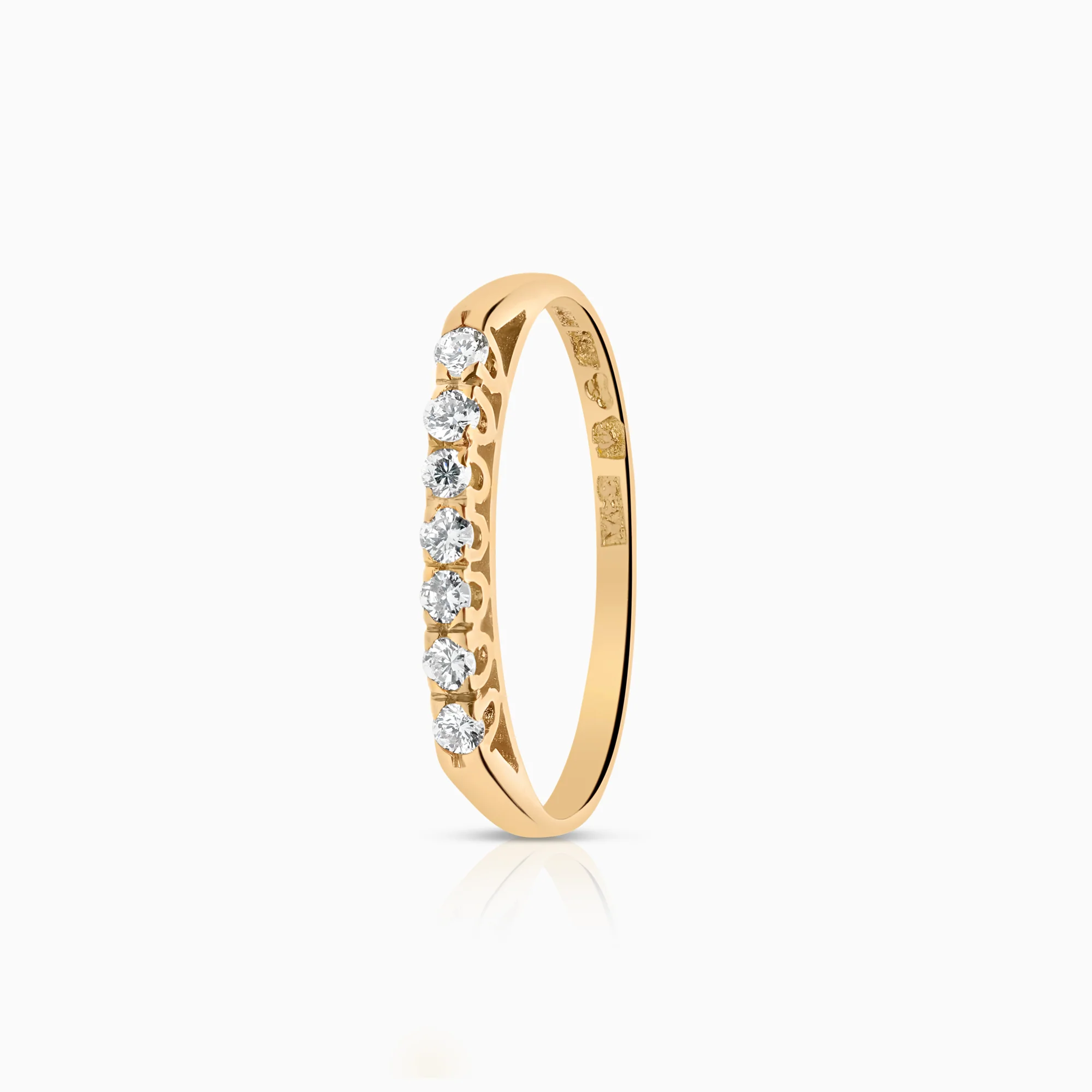 Diamond ring 0.14ct 18K gold
