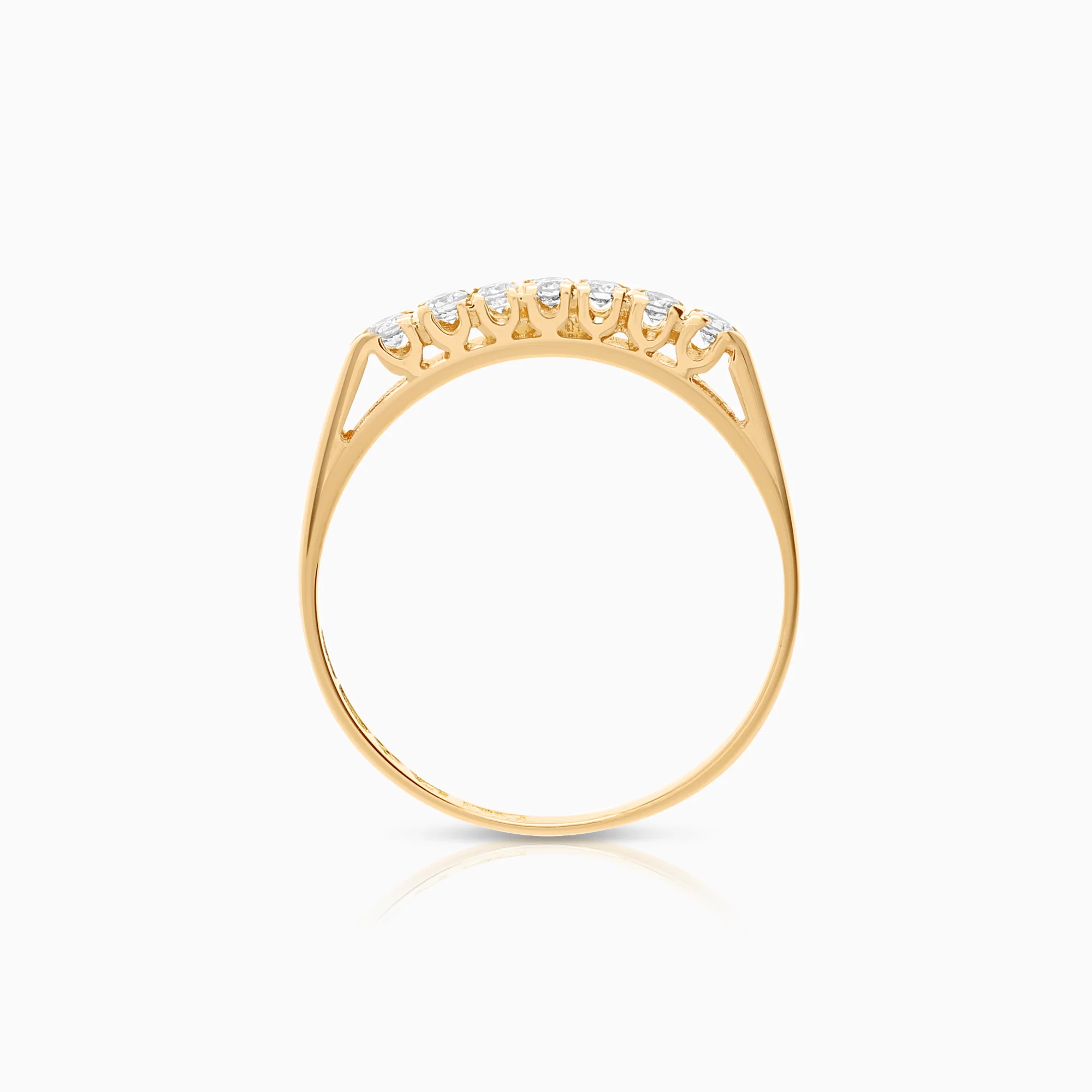 Diamond ring 0.14ct 18K gold - Image 2