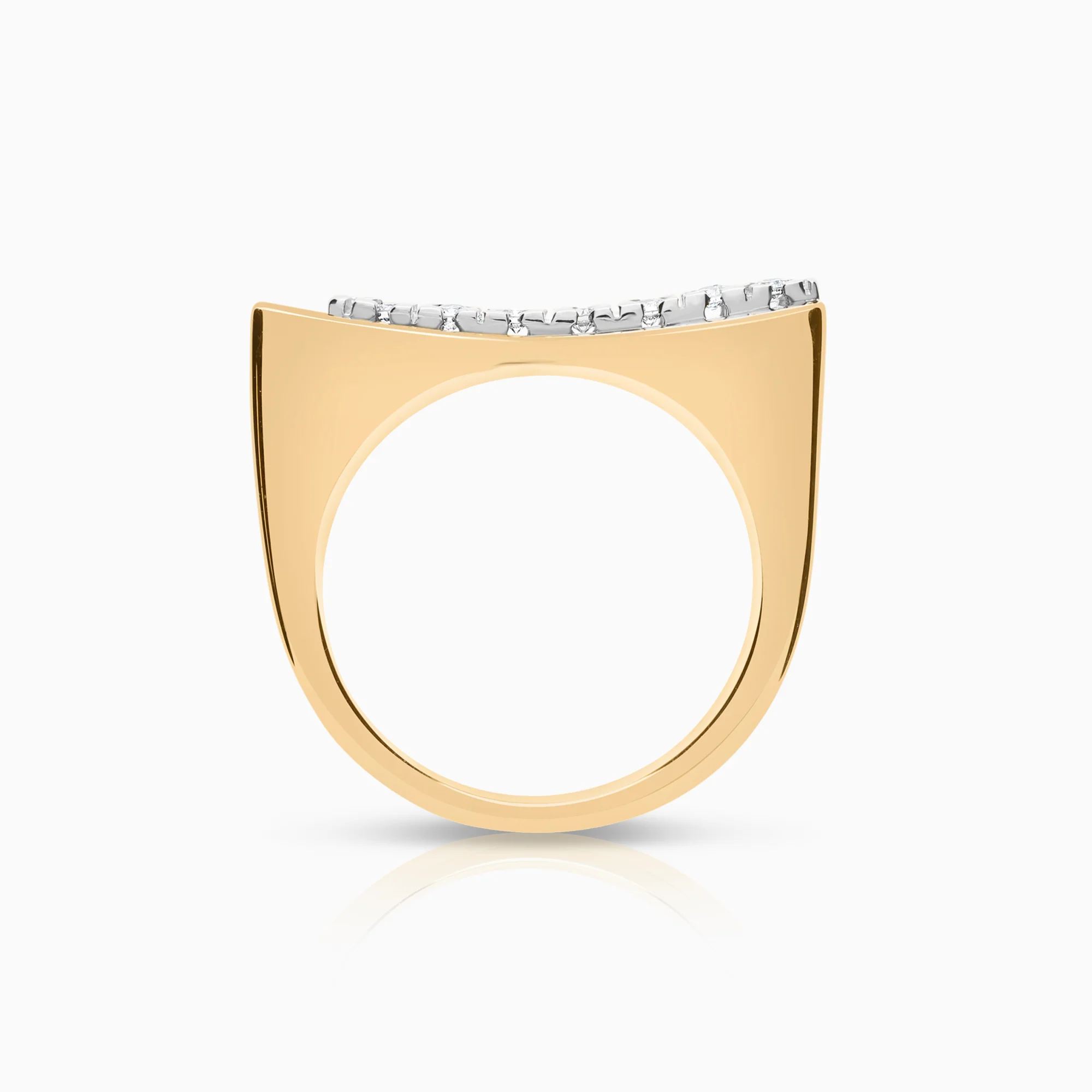 Diamond ring 0.14ct 18K gold - Image 2