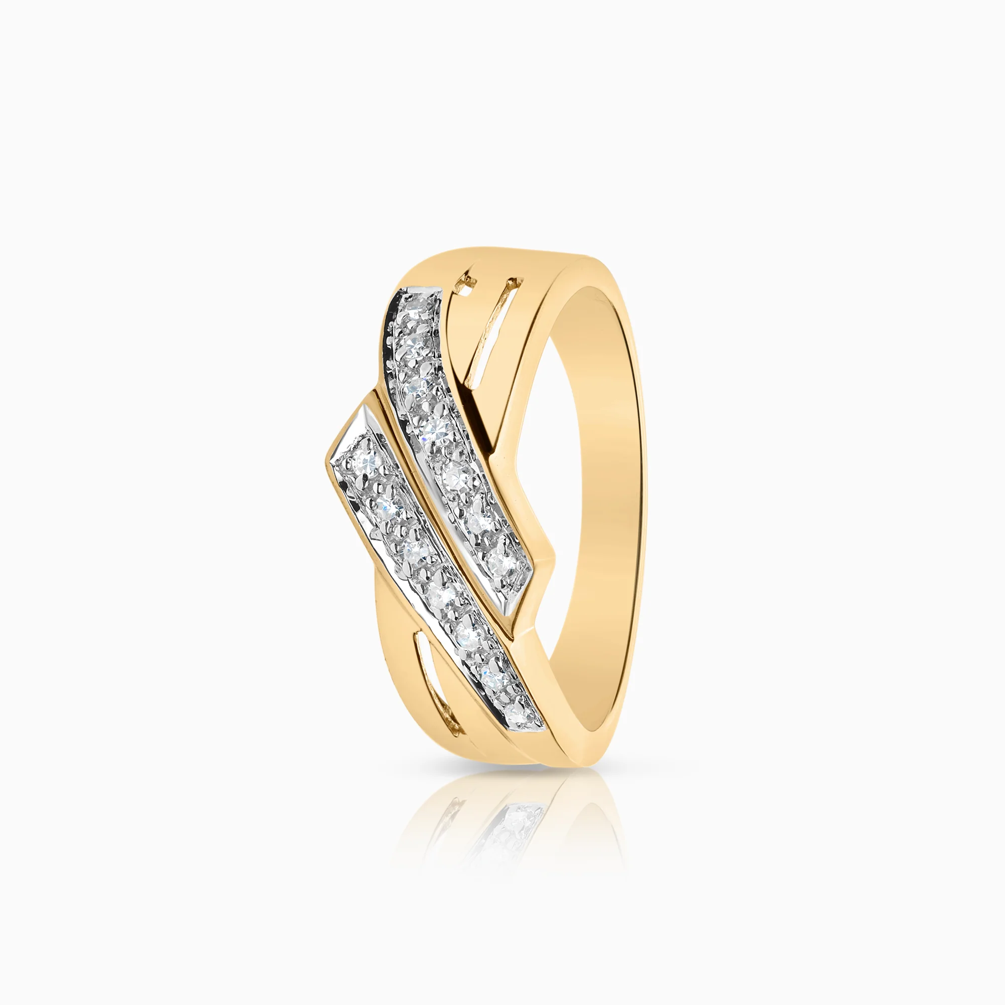 Diamond ring 0.14ct 18K gold
