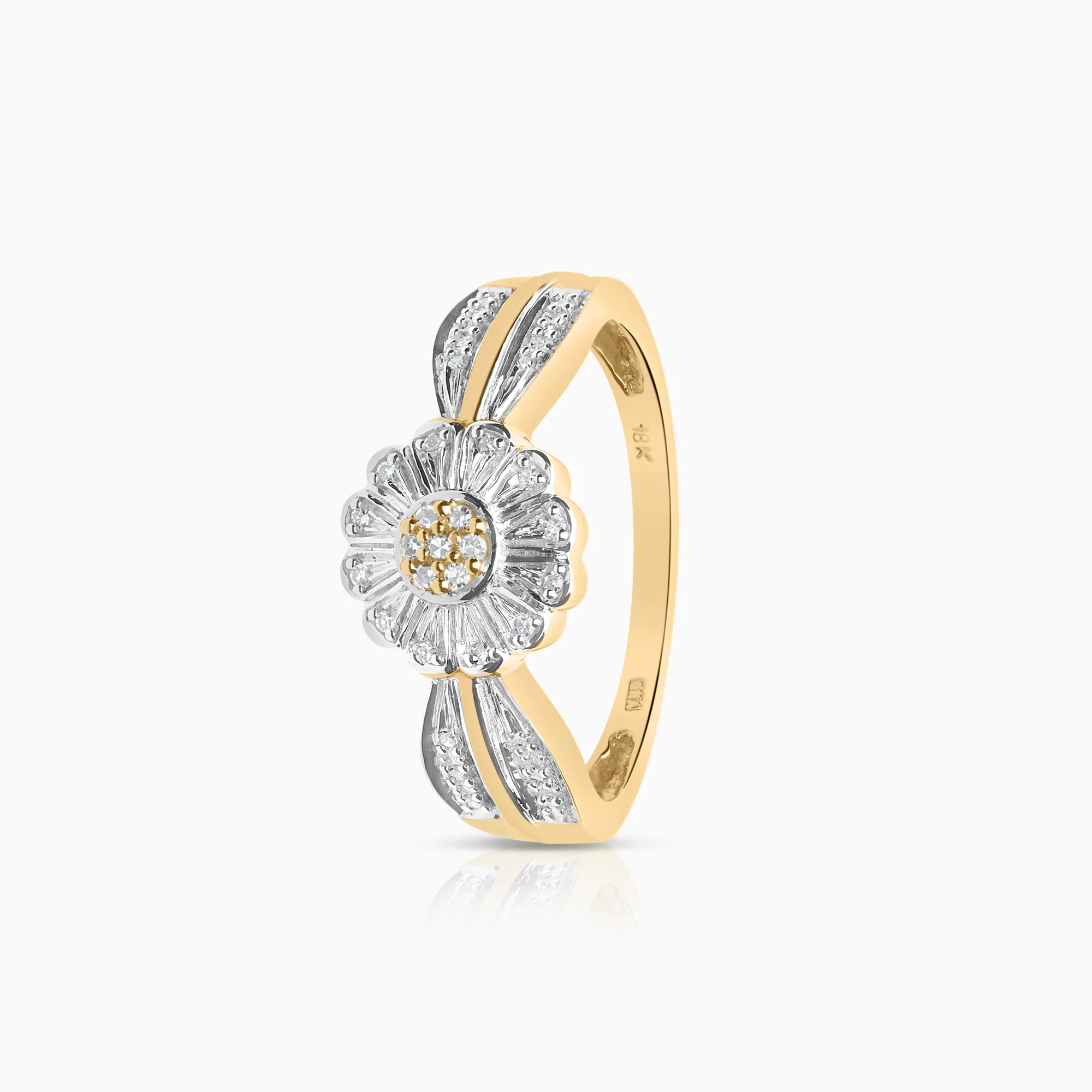 Diamond ring 0.15ct 18K gold
