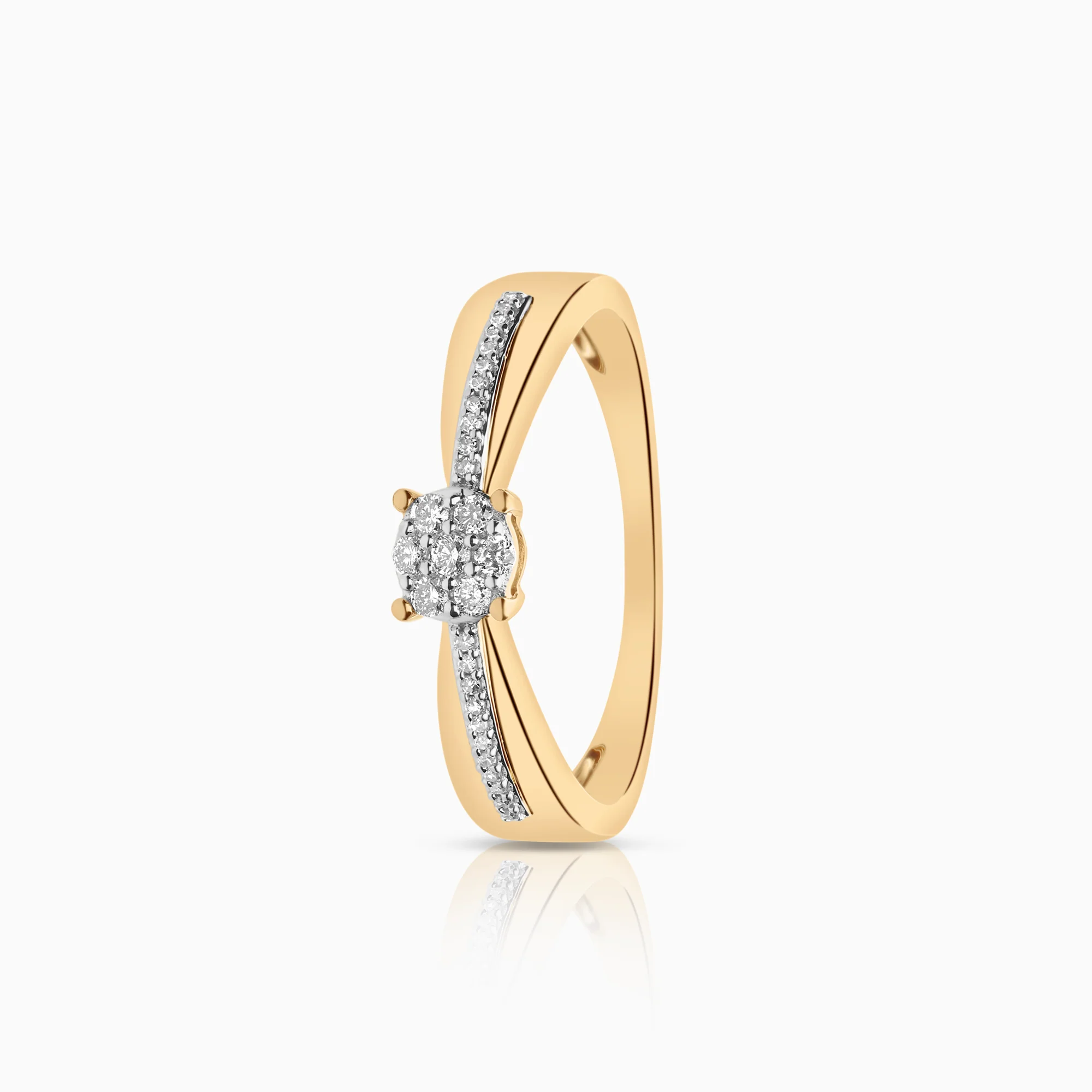 Diamond ring 0.15ct 18K gold