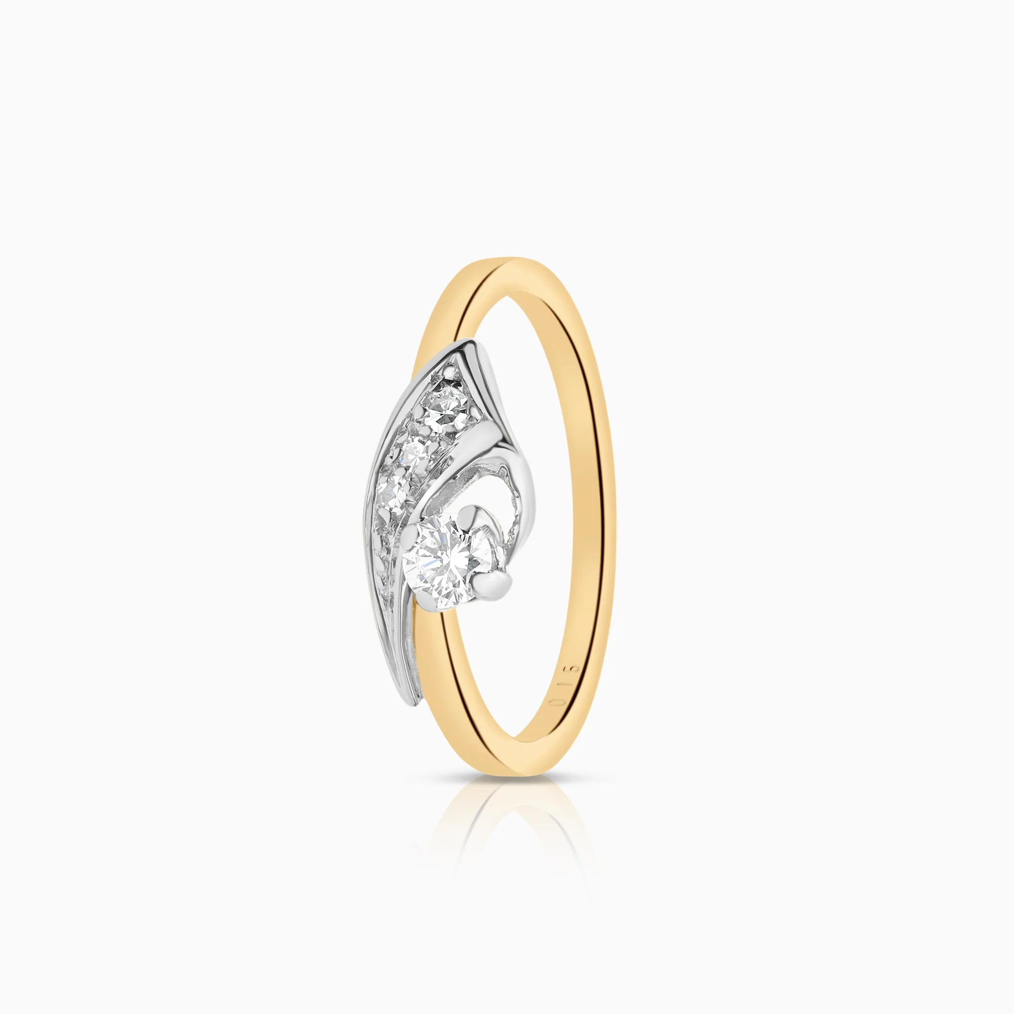 Diamond ring 0.15ct 18K gold