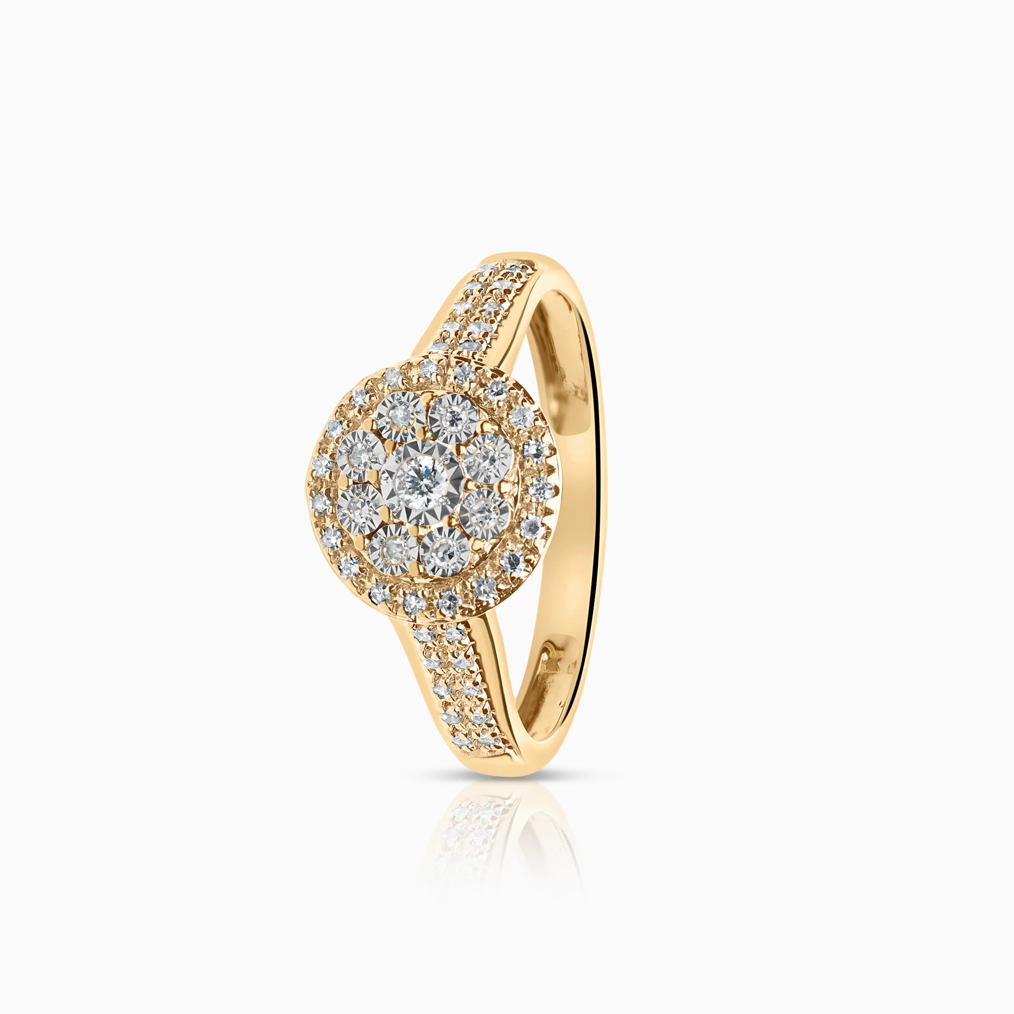 Diamond ring 0.16ct 18K gold