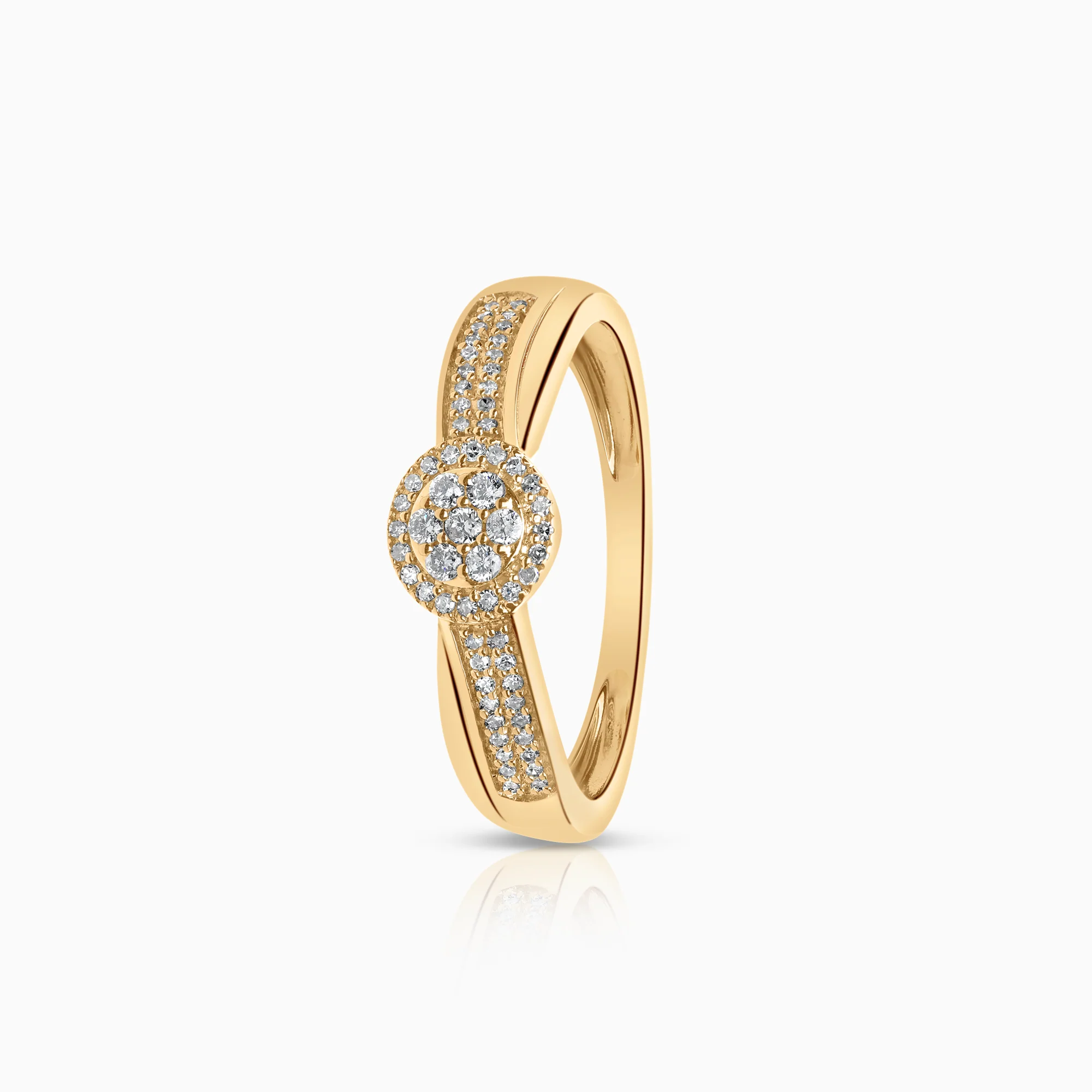 Diamond ring 0.16ct 18K gold