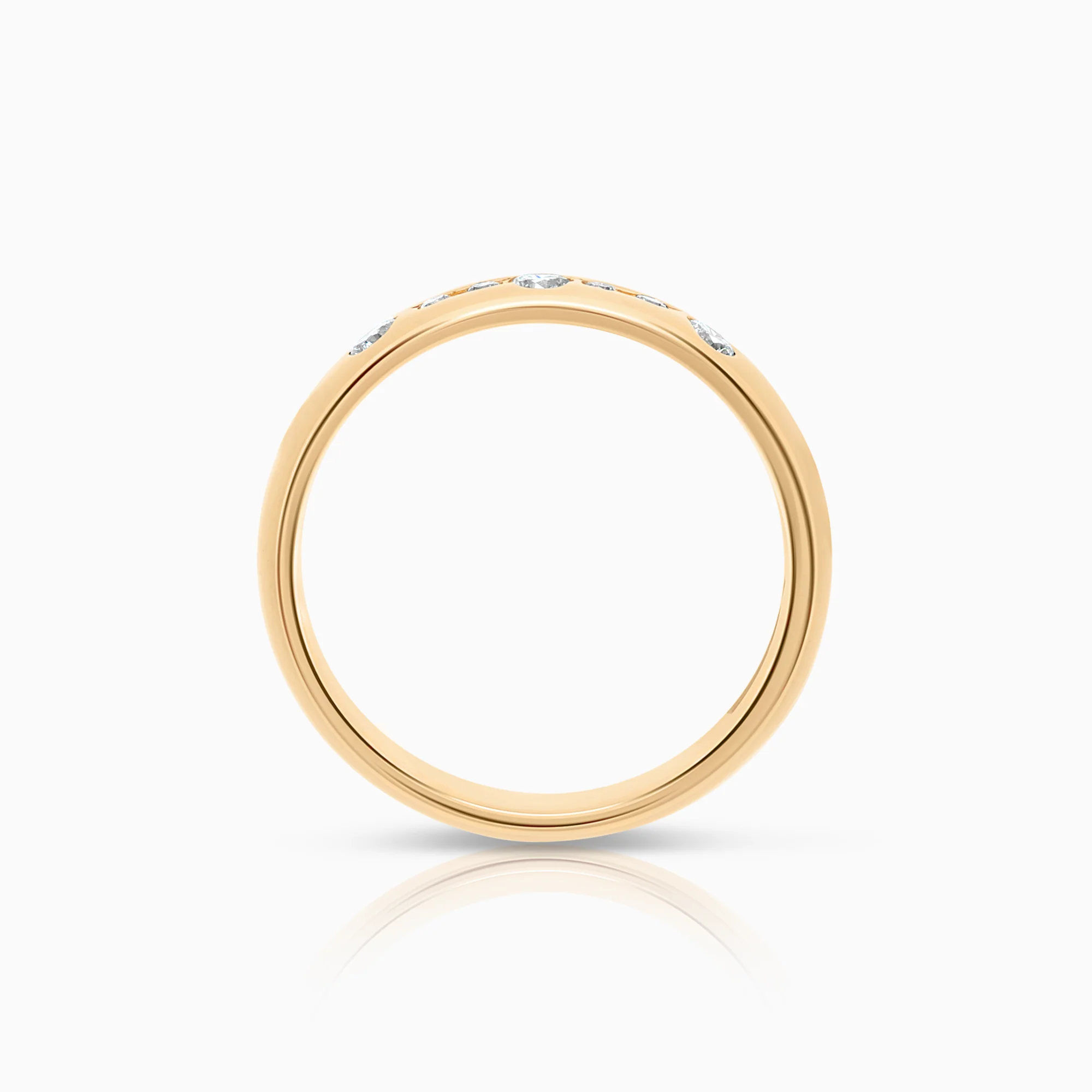 Diamond ring 0.16ct 18K gold - Image 2